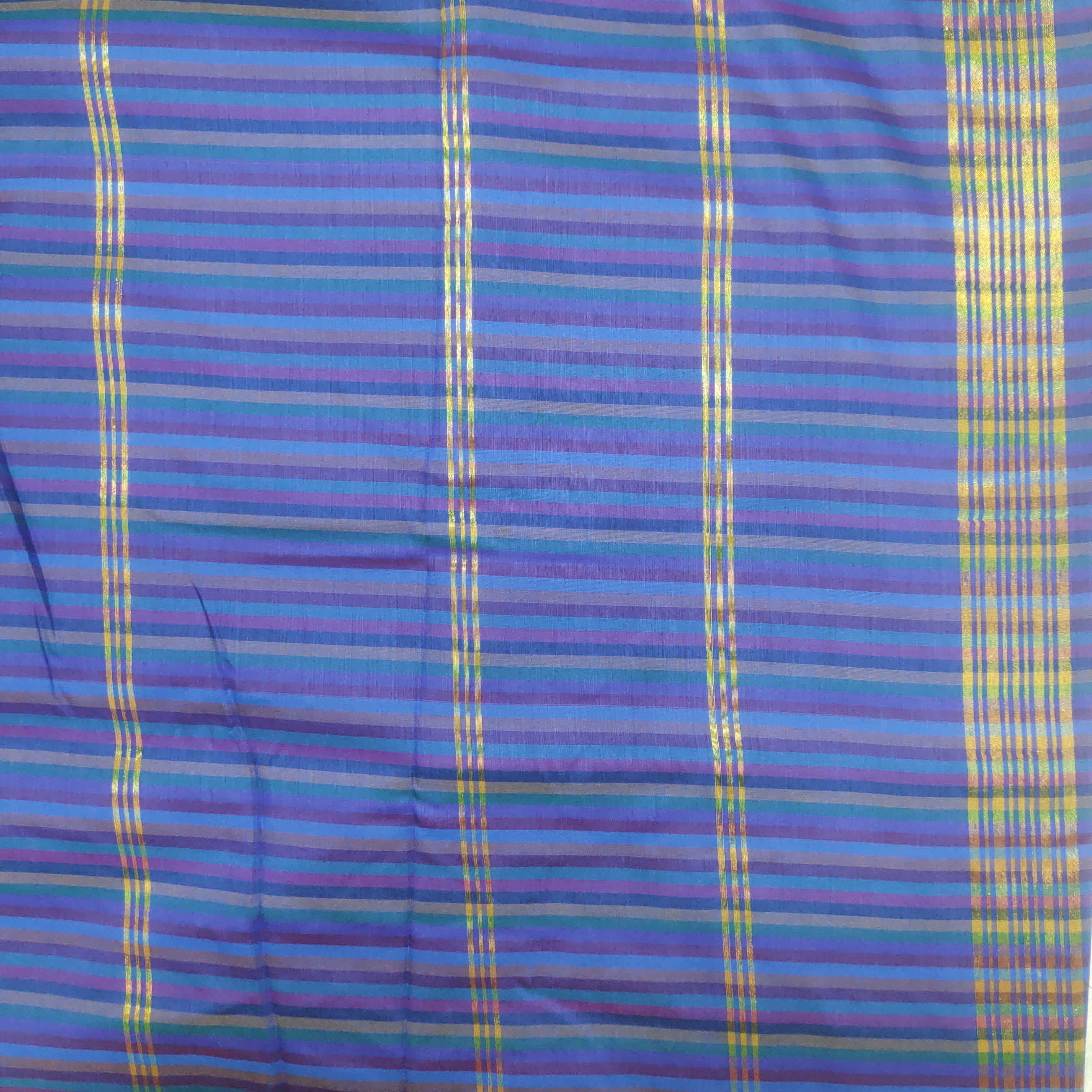 Poly silk 9.5yards madisar striped