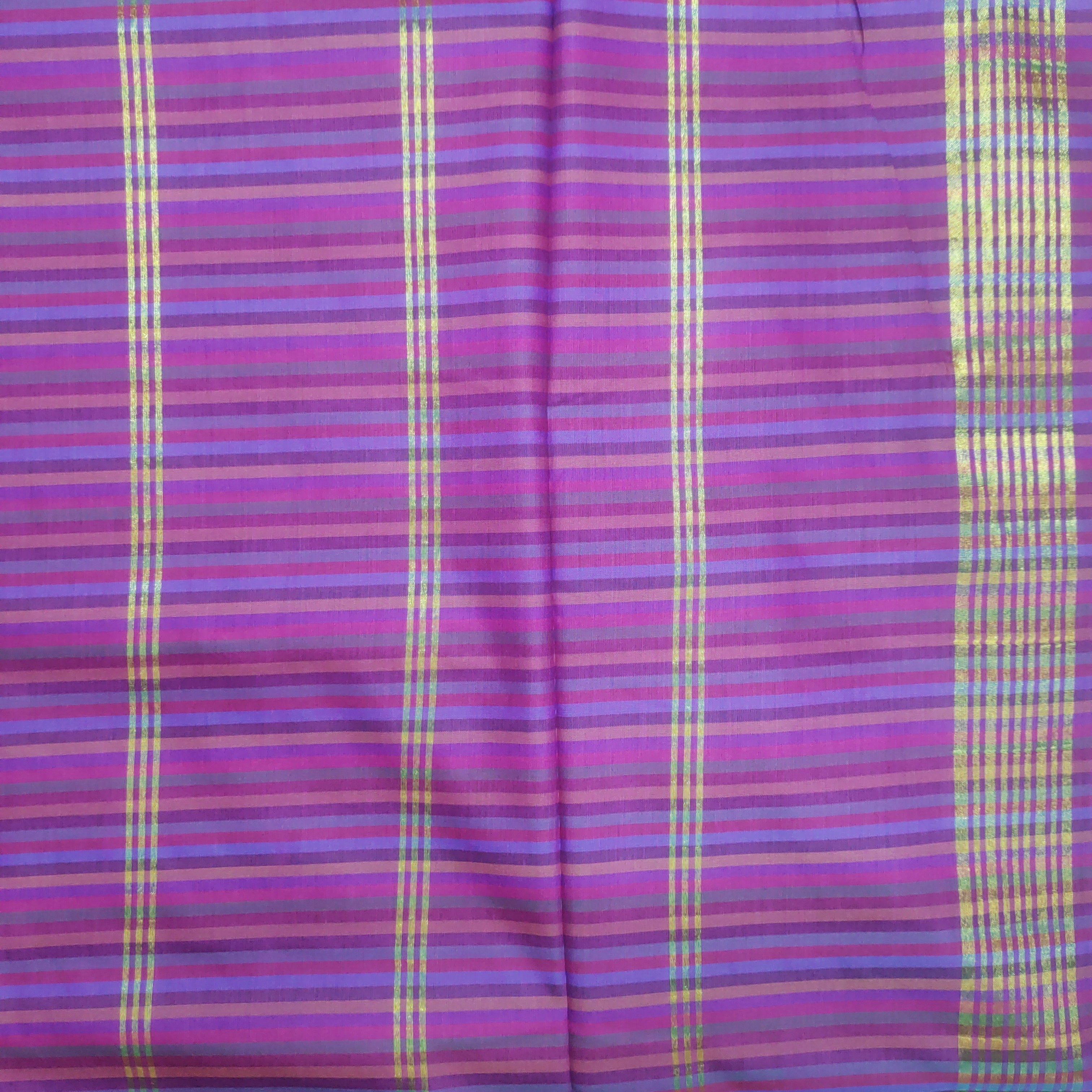 Poly silk 9.5yards madisar striped