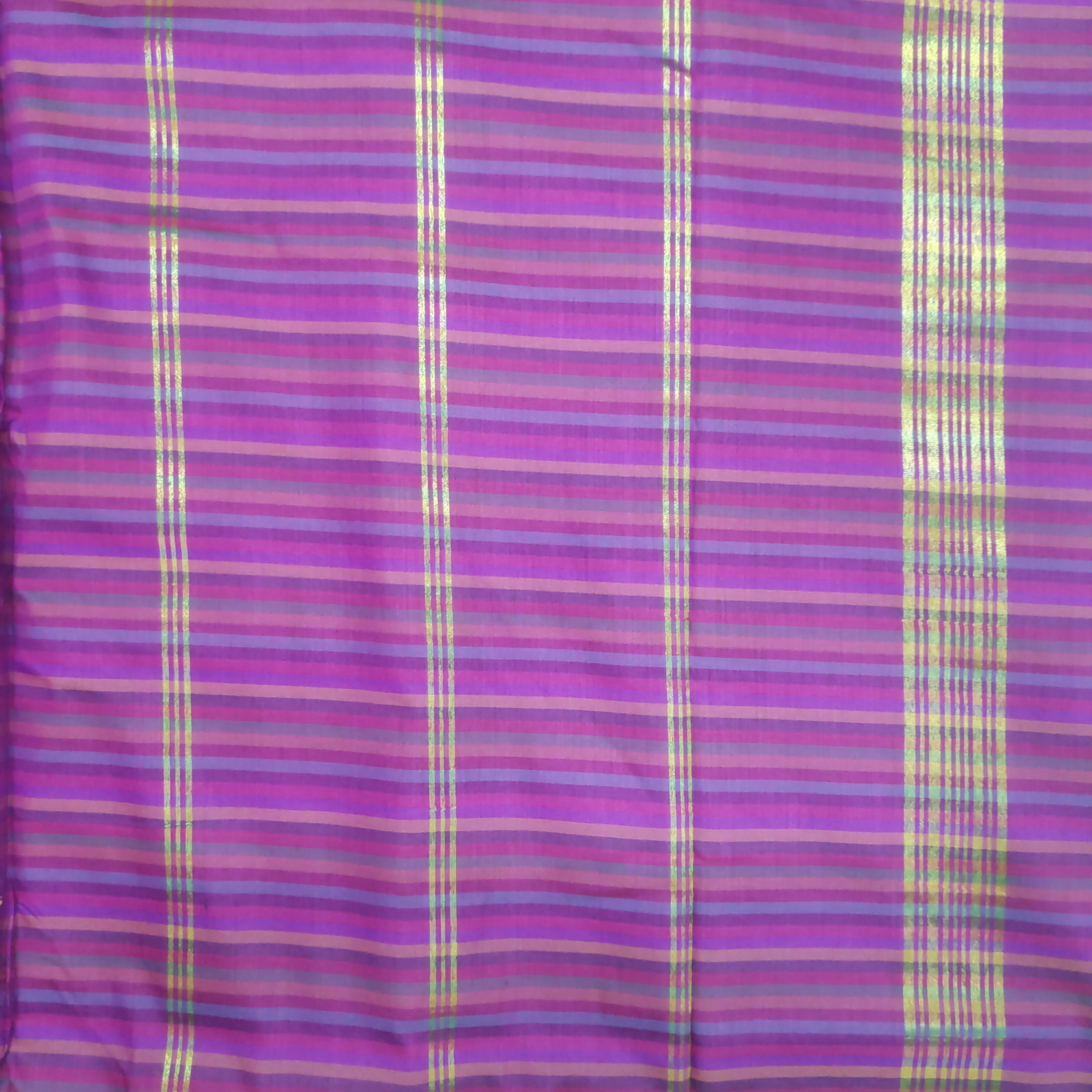 Poly silk 9.5yards madisar striped