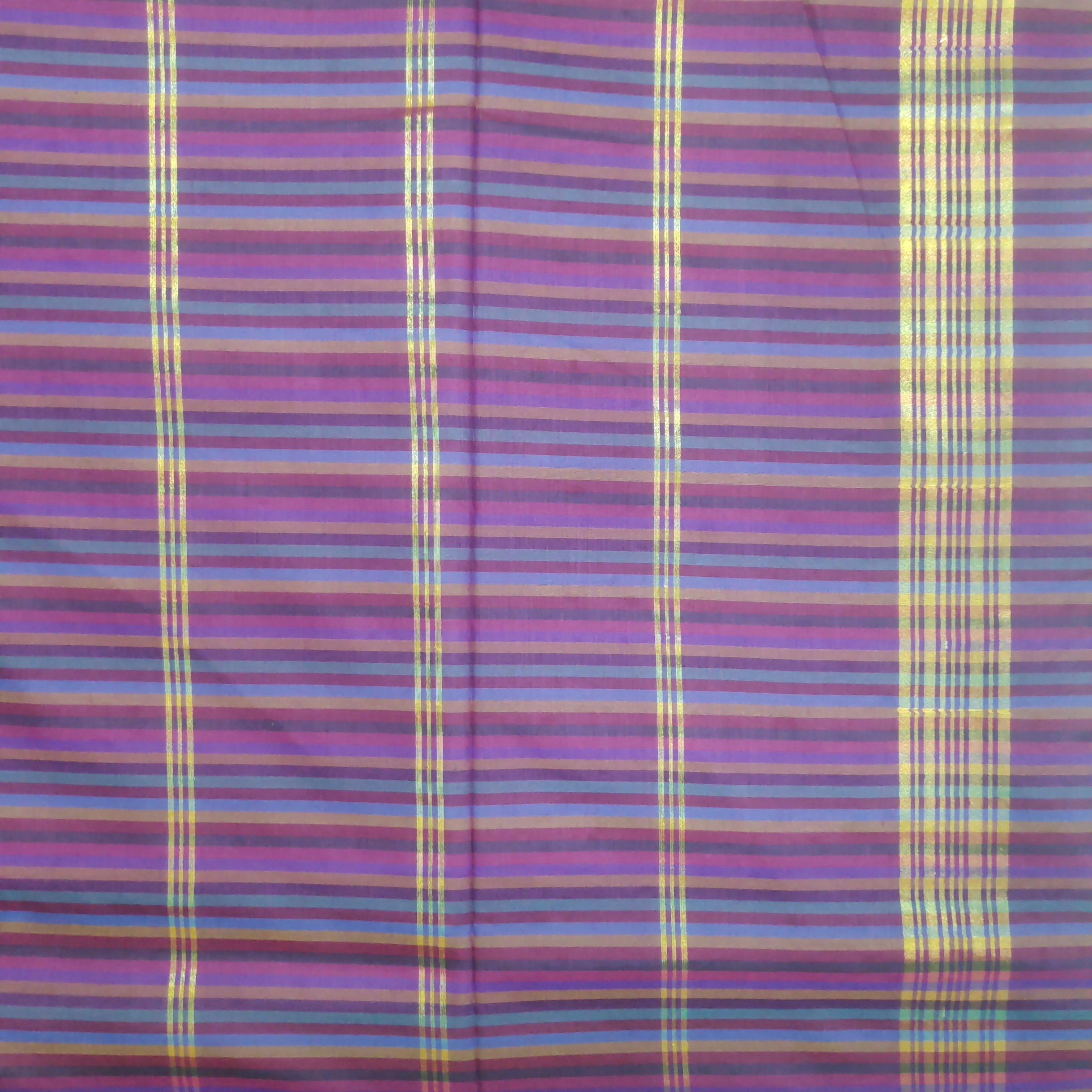 Poly silk 9.5yards madisar striped