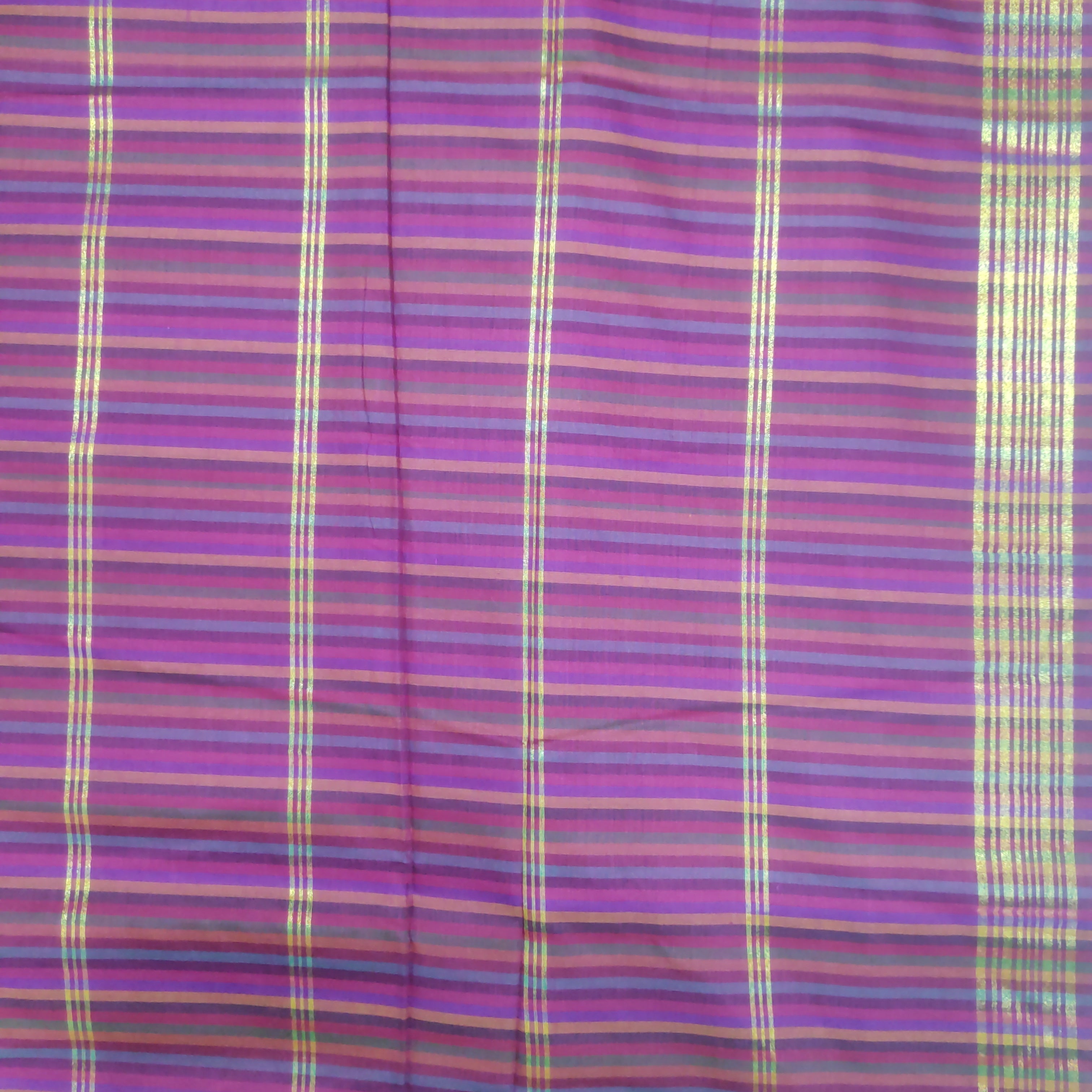 Poly silk 9.5yards madisar striped