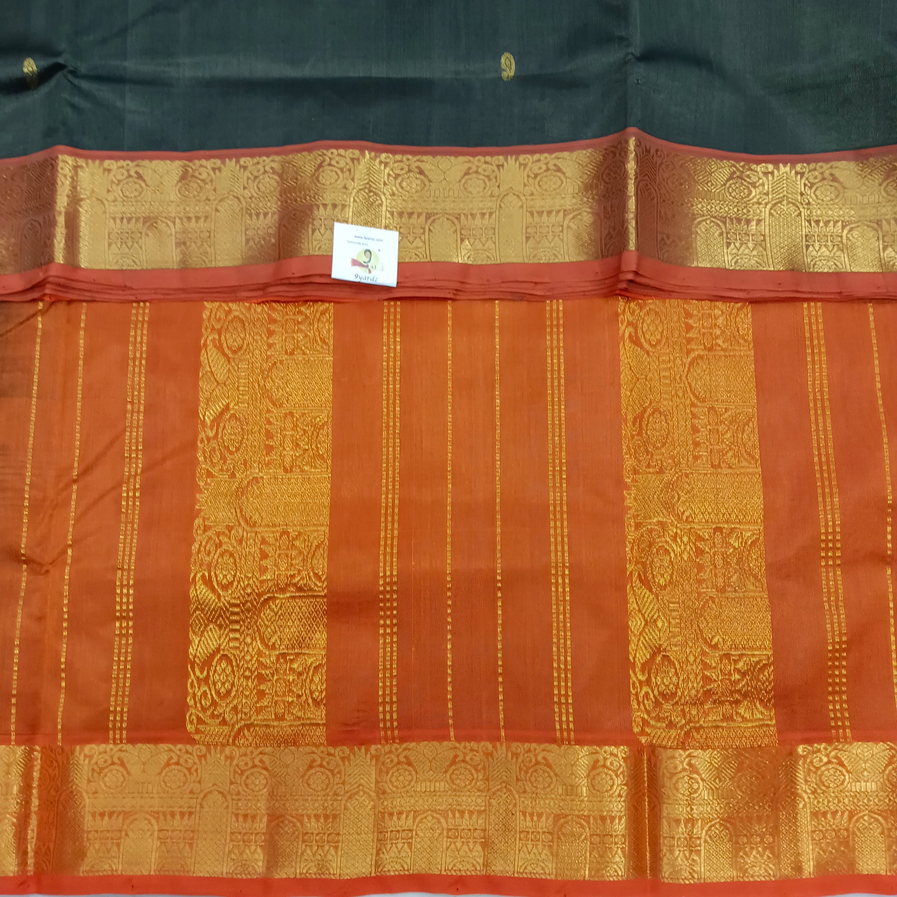 Pure silk cotton with butta -10 yards madisar