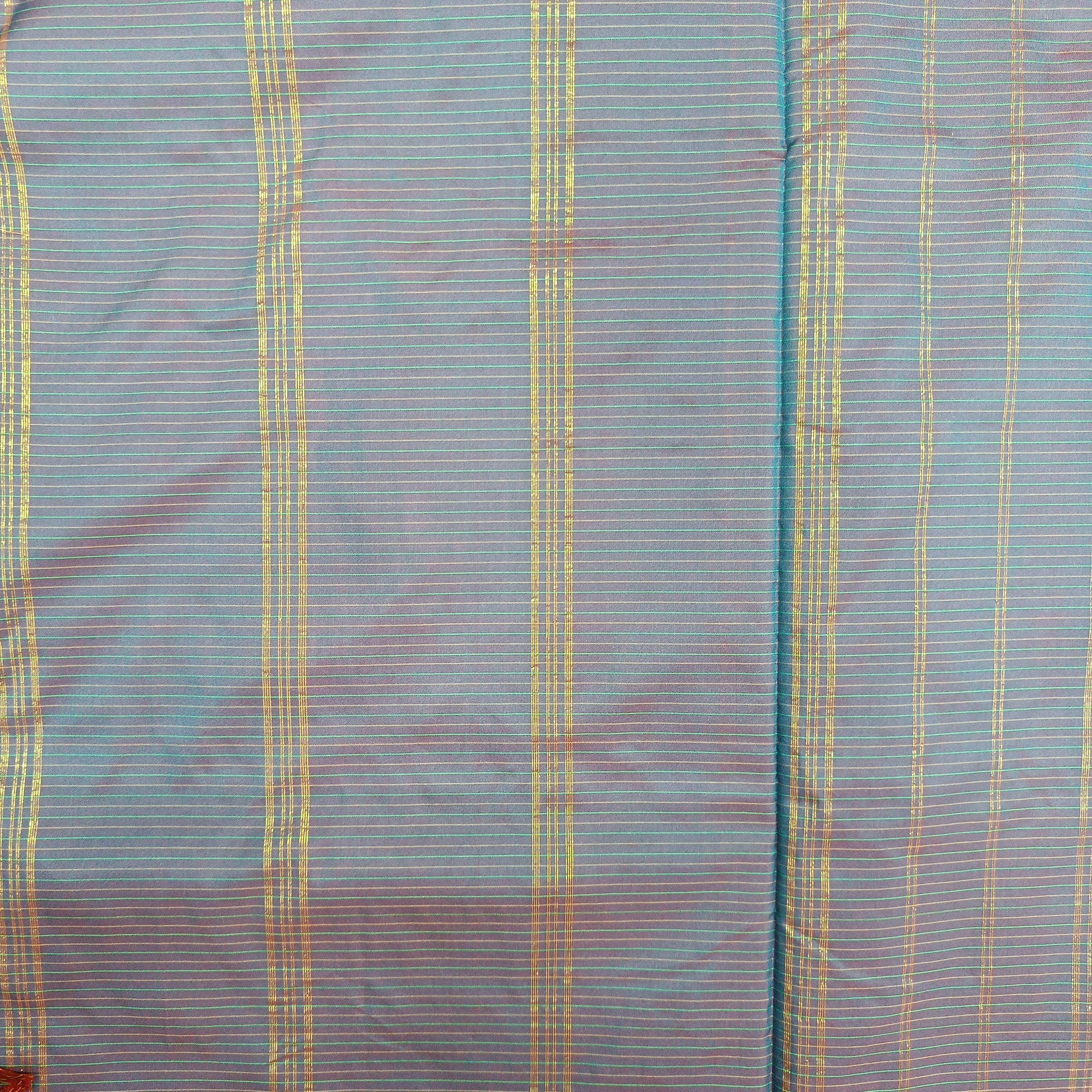 Poly silk 9.5yards madisar striped