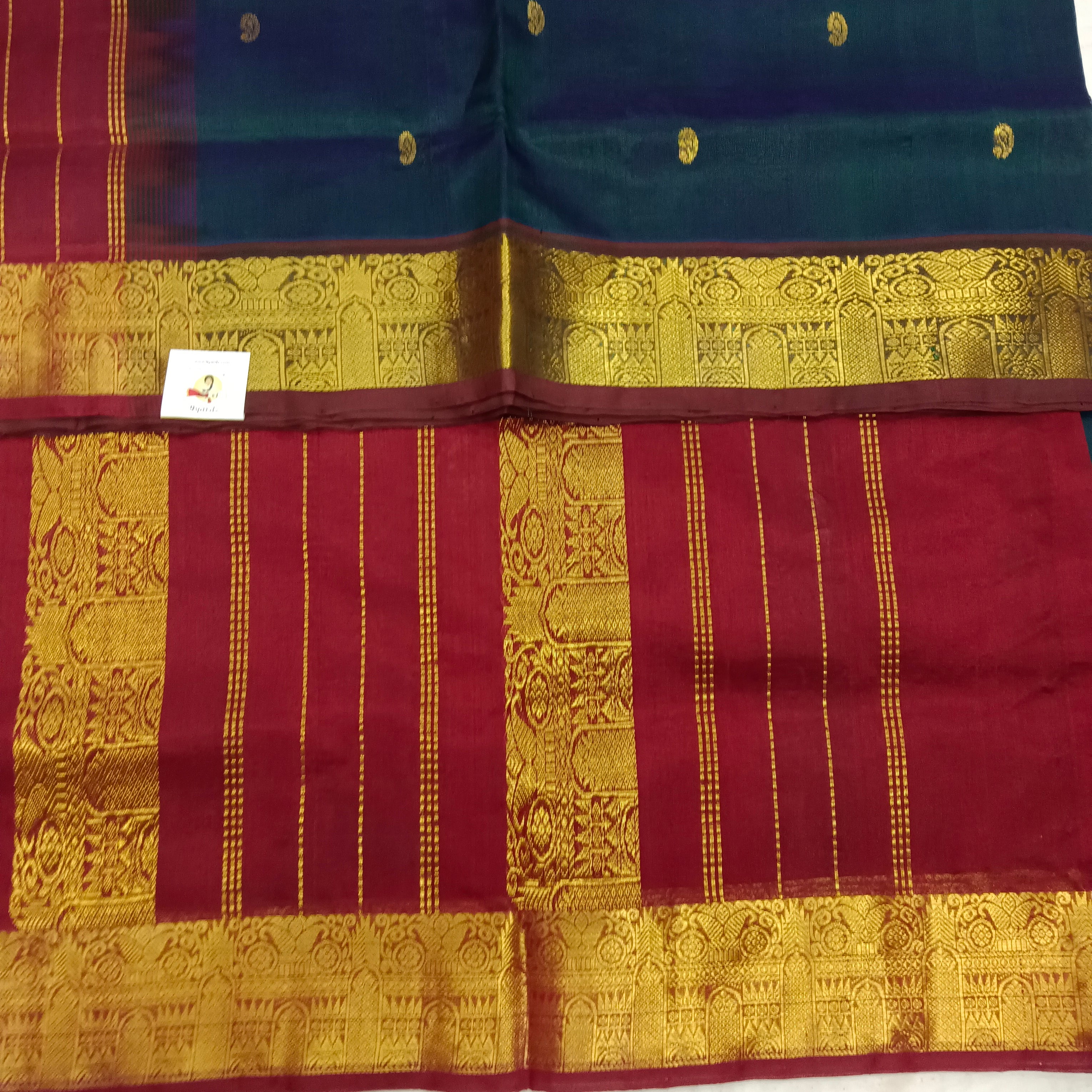 Pure silk cotton with butta