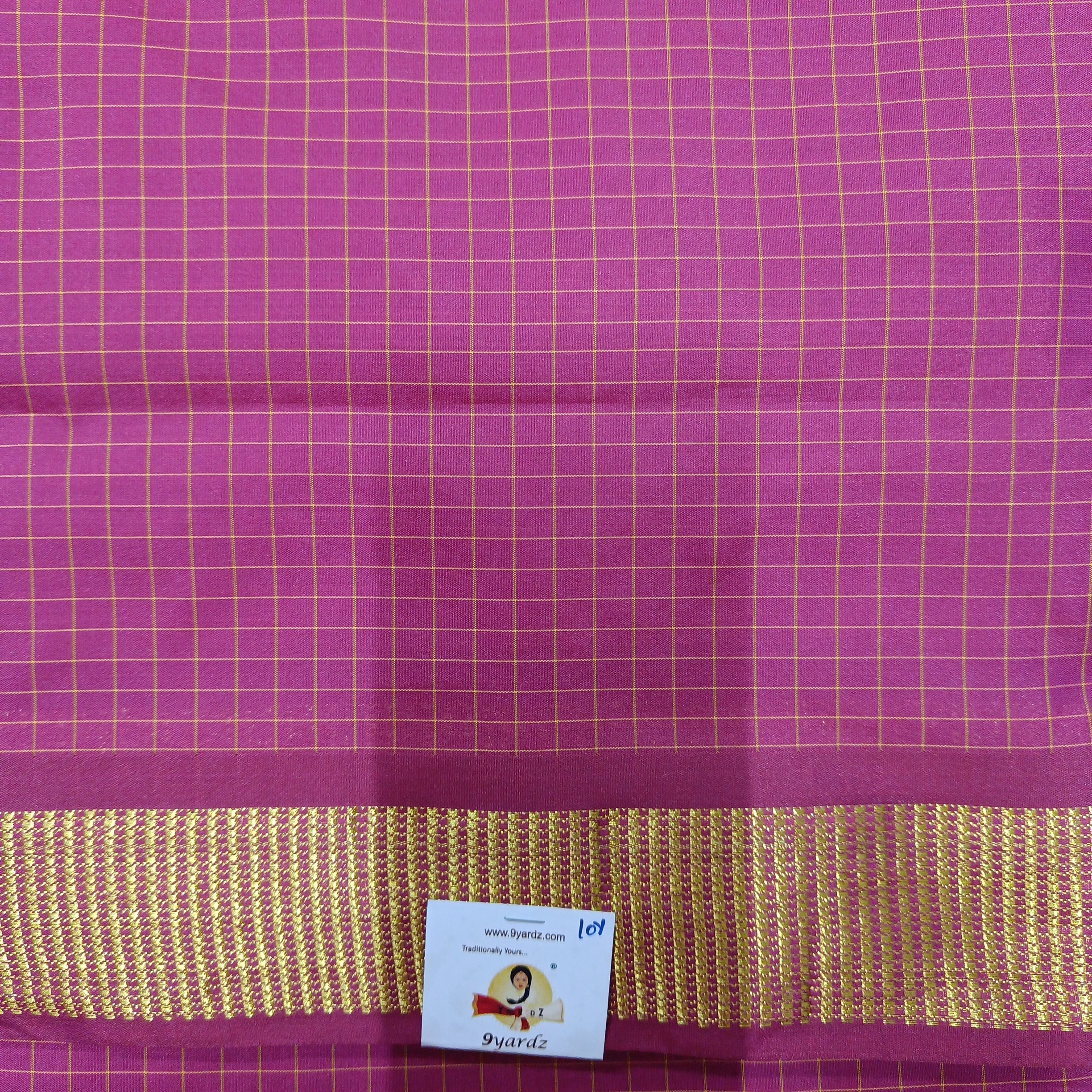 Poly silk 10yards madisar checked