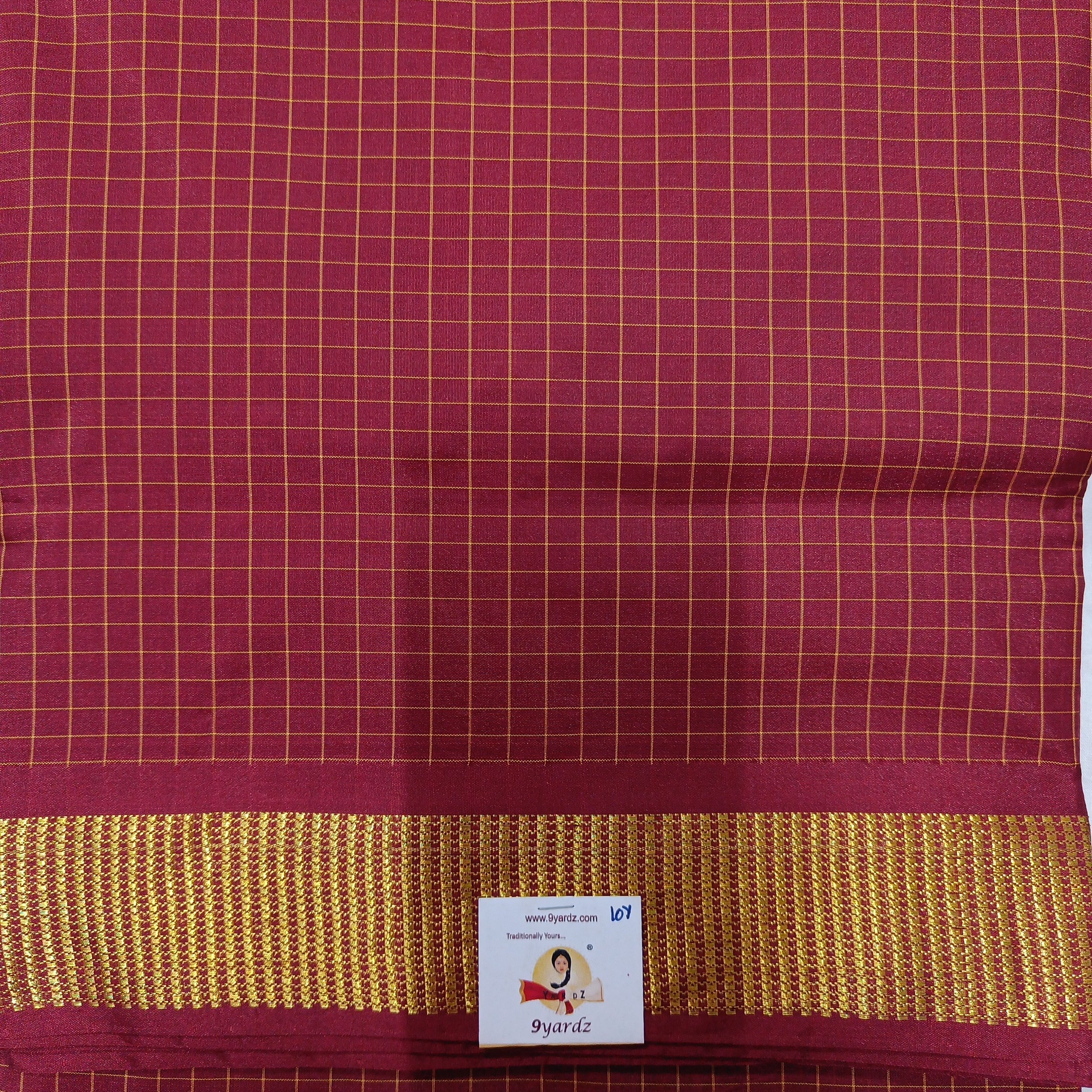 Poly silk 10yards madisar checked