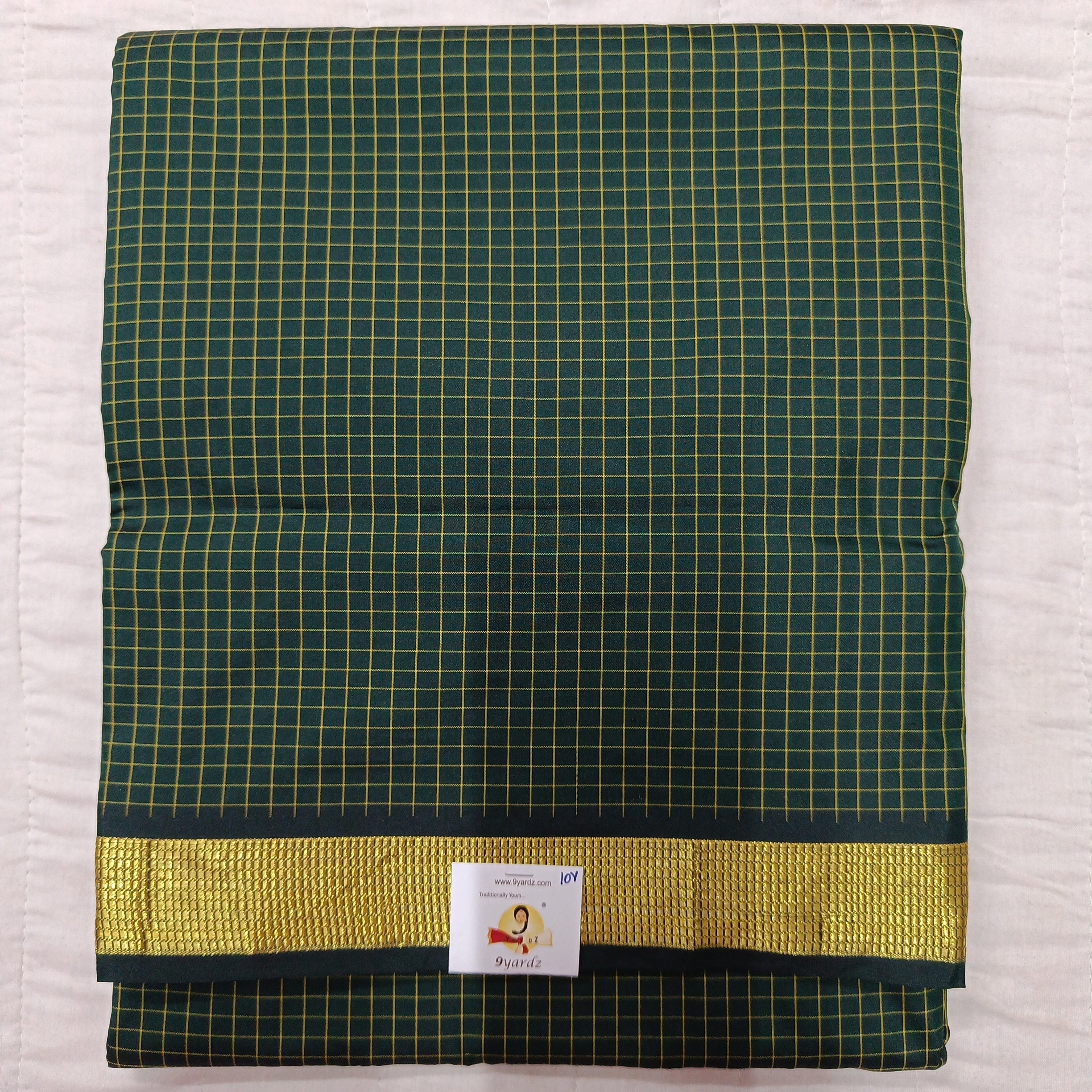Poly silk 10yards madisar checked