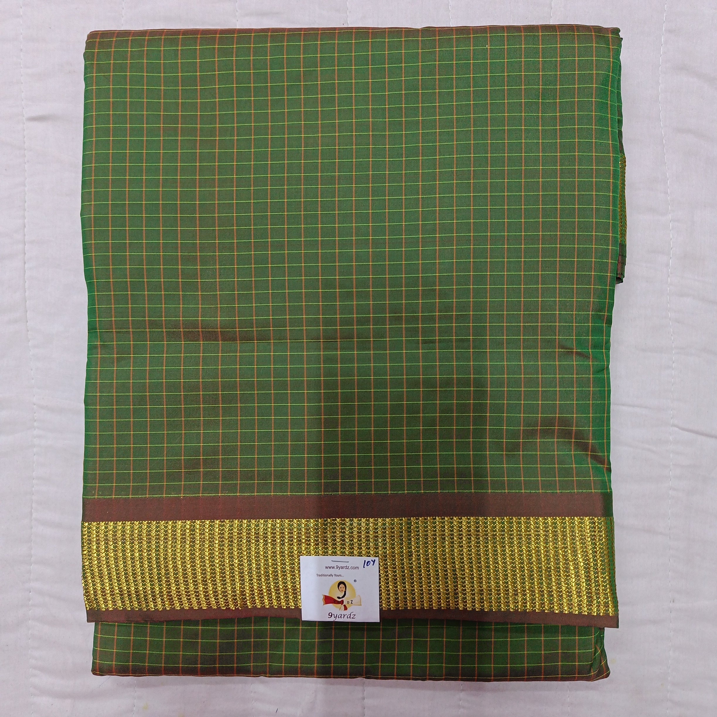 Poly silk 10yards madisar checked