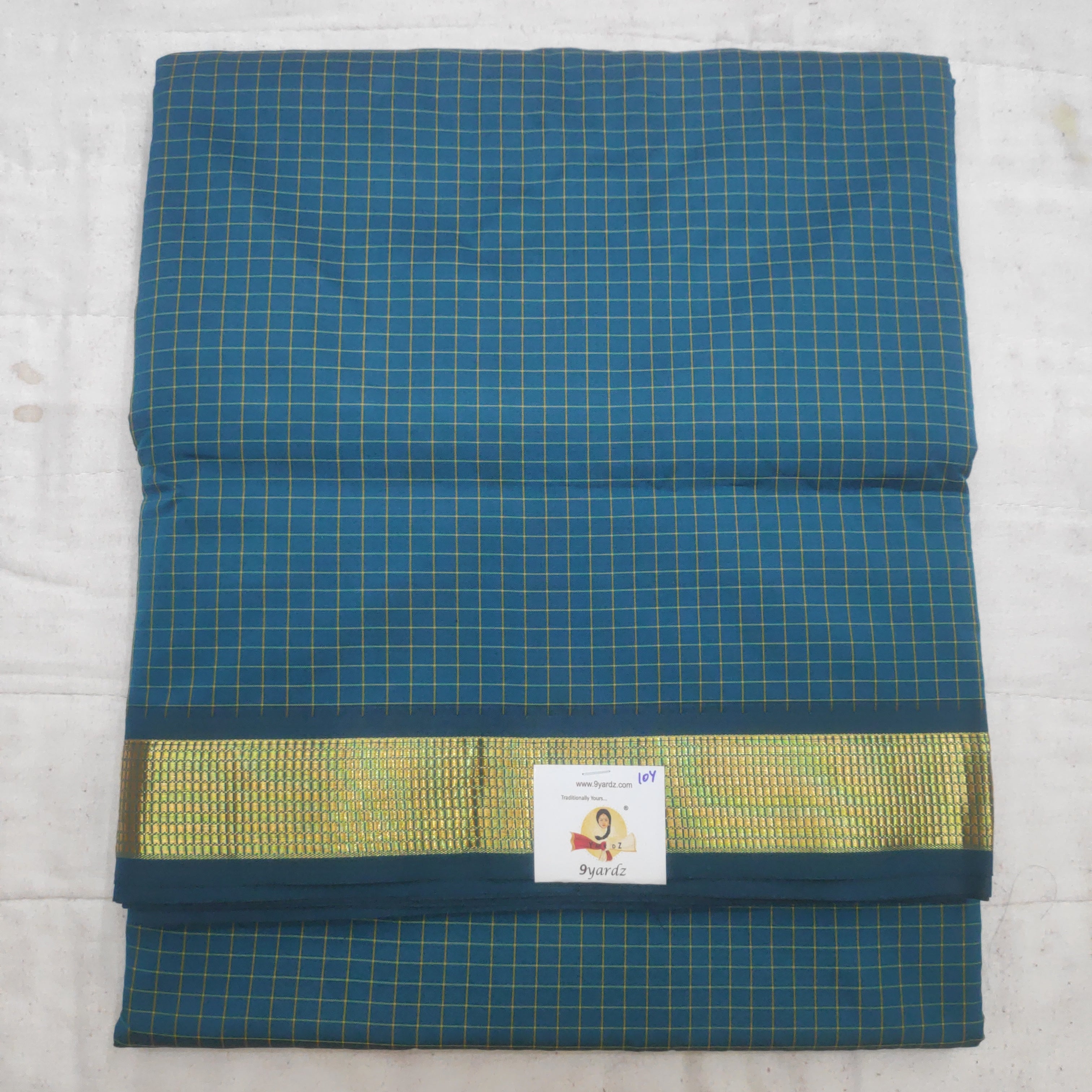 Poly silk 10yards madisar checked