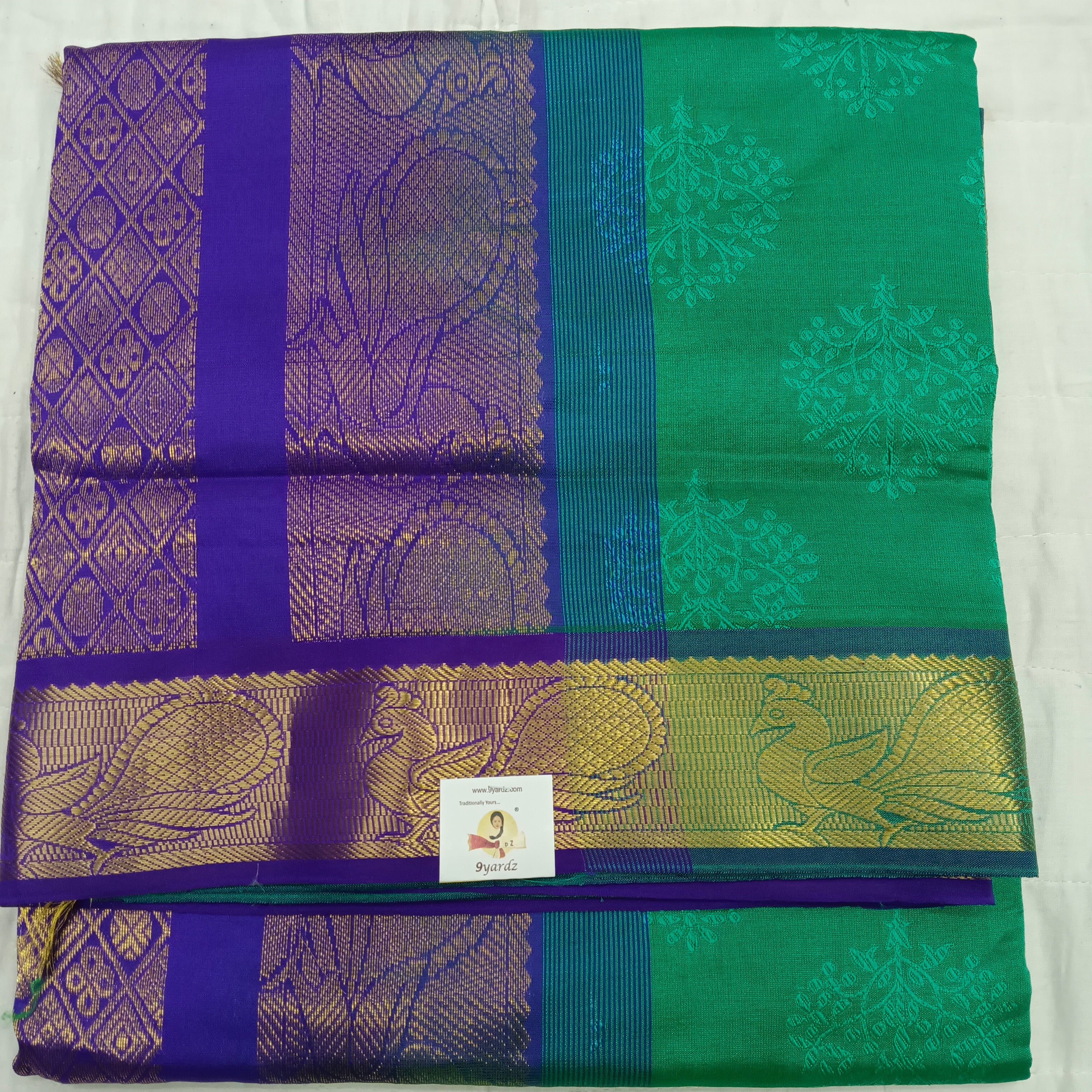 Semi Art Silk cotton Madisar Embossed