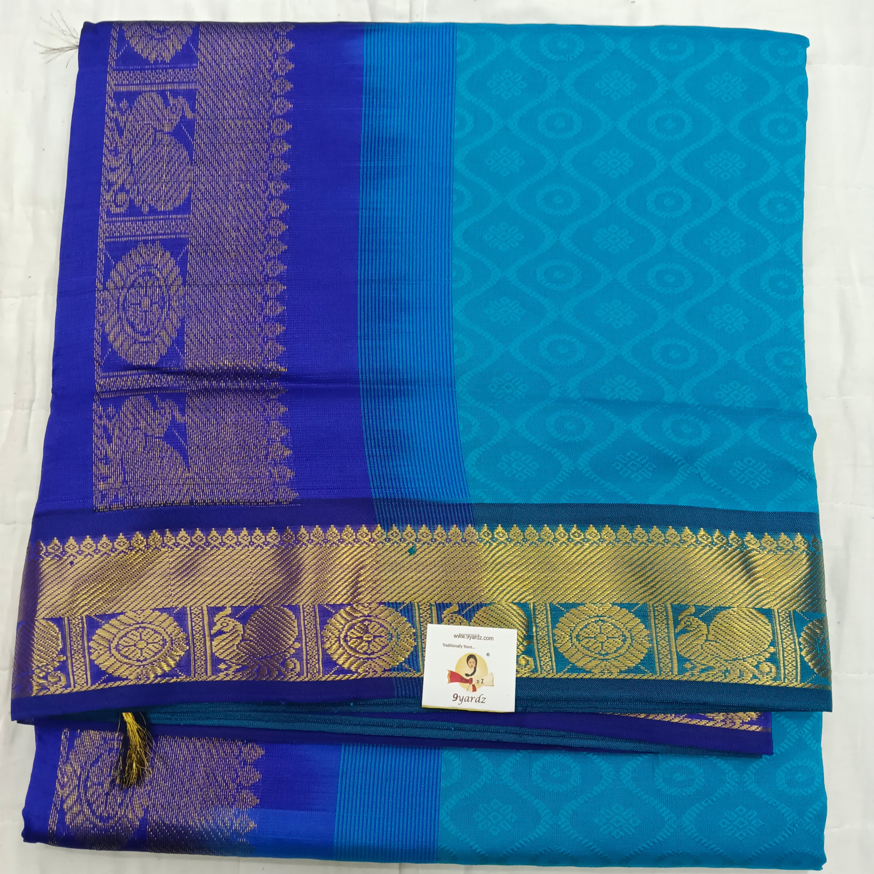 Semi Art Silk cotton Madisar Embossed
