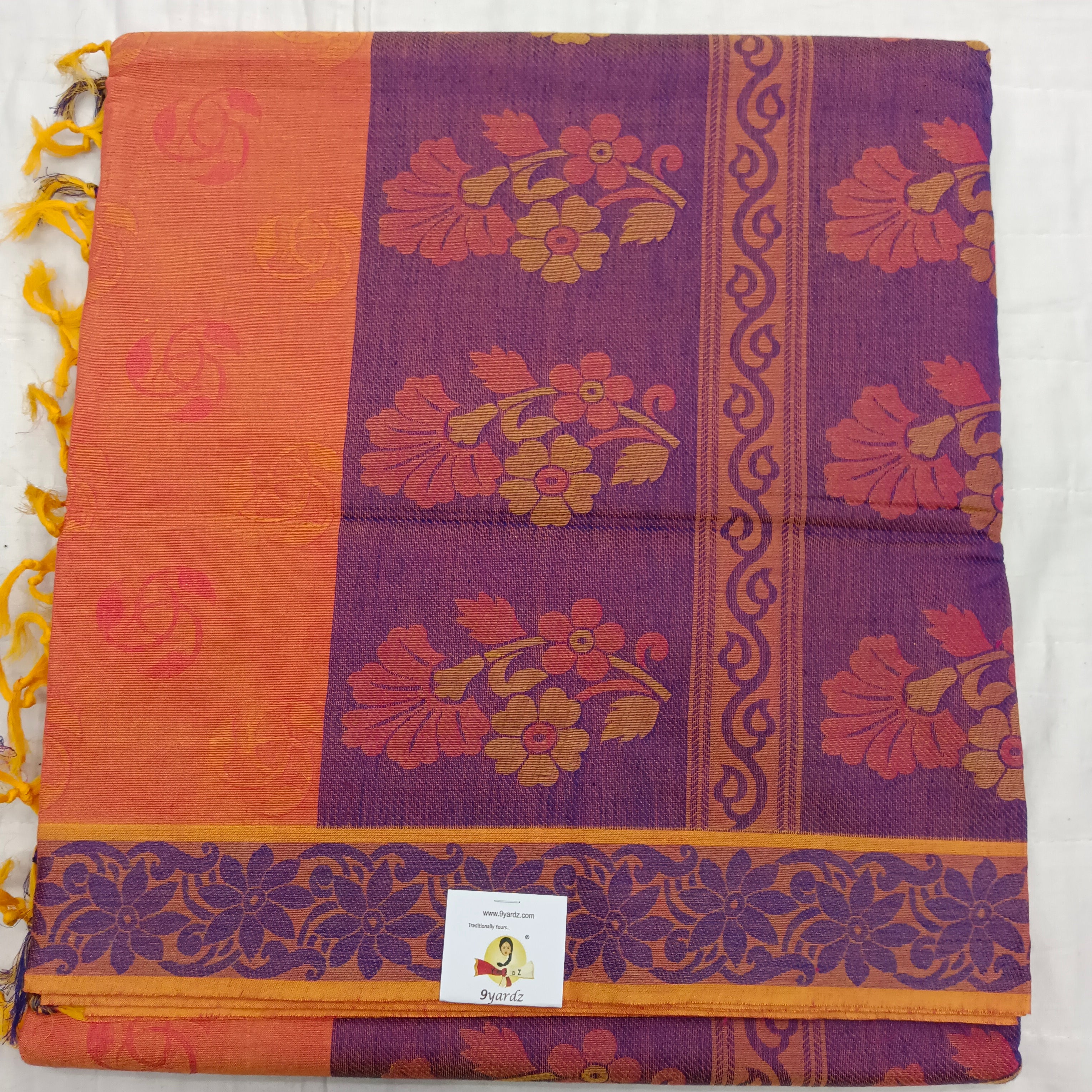 Rich Cotton Embossed sarees