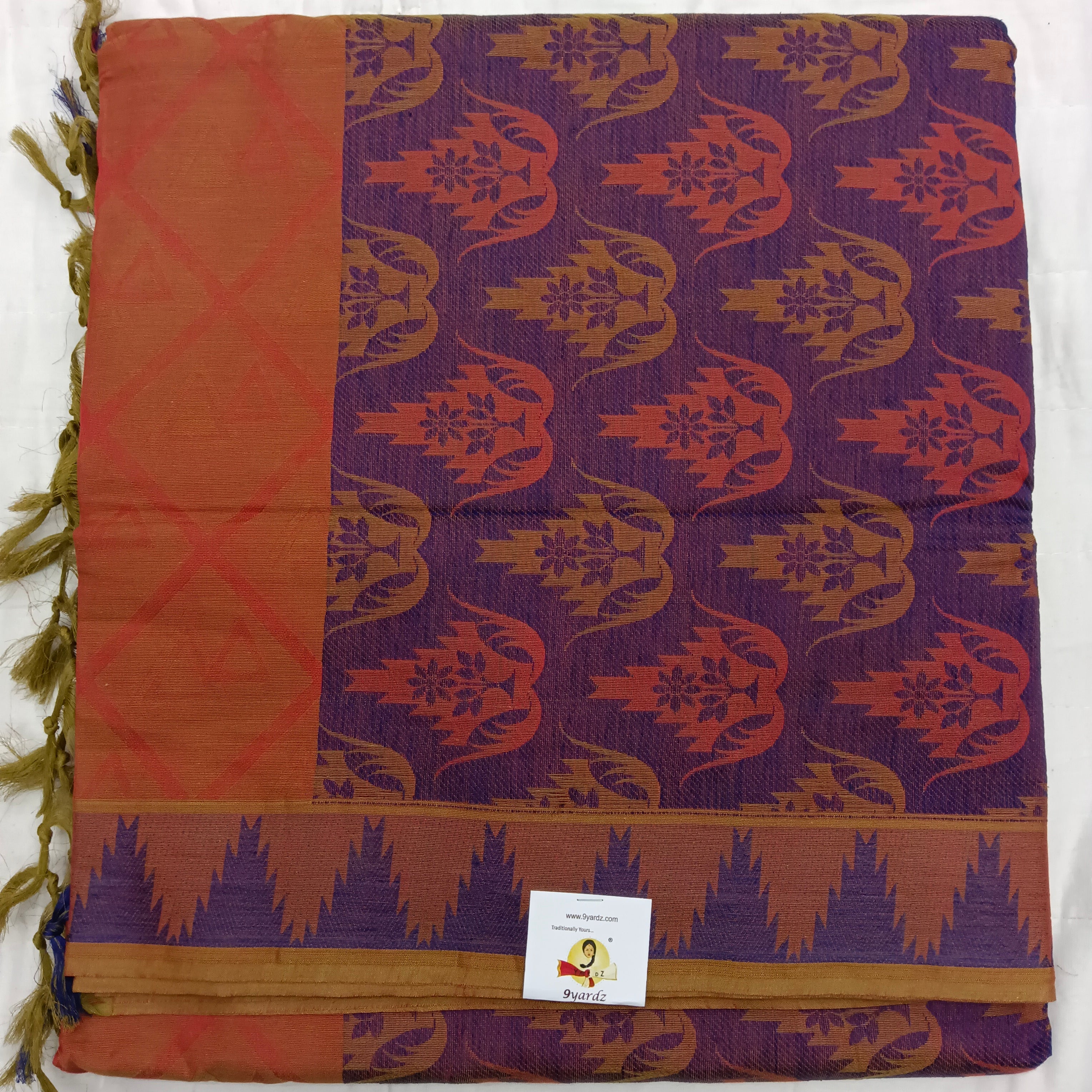 Rich Cotton Embossed sarees