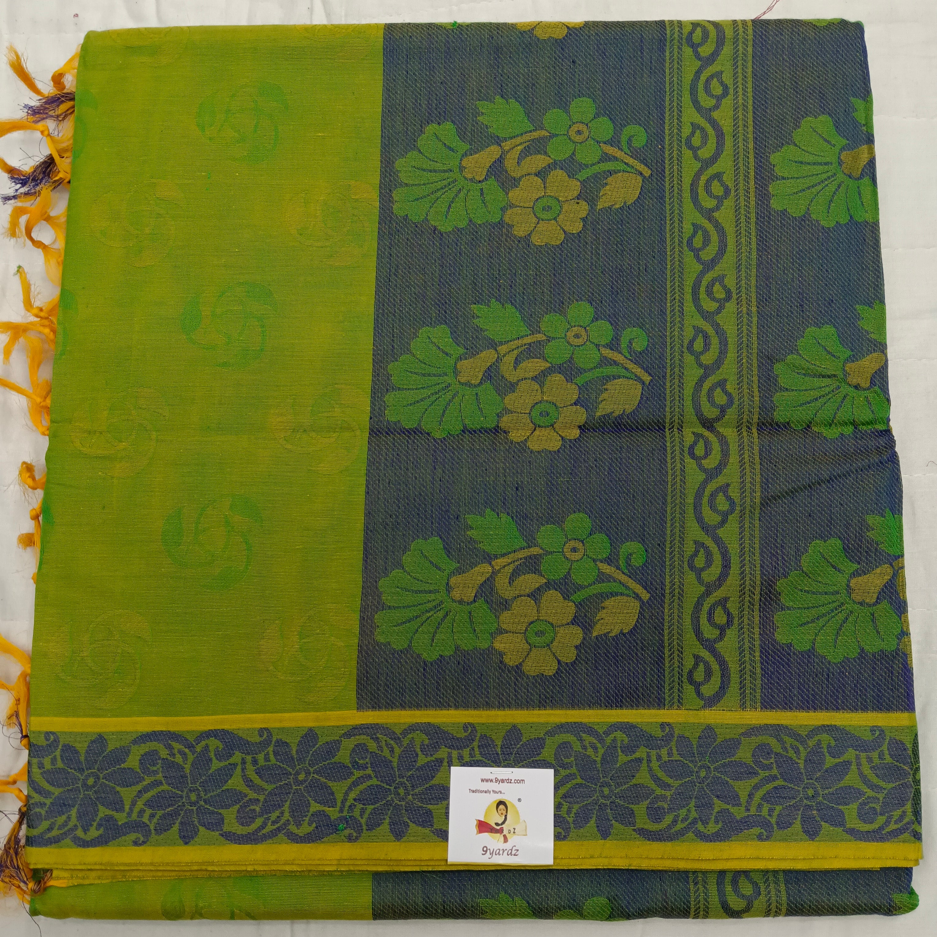 Rich Cotton Embossed sarees