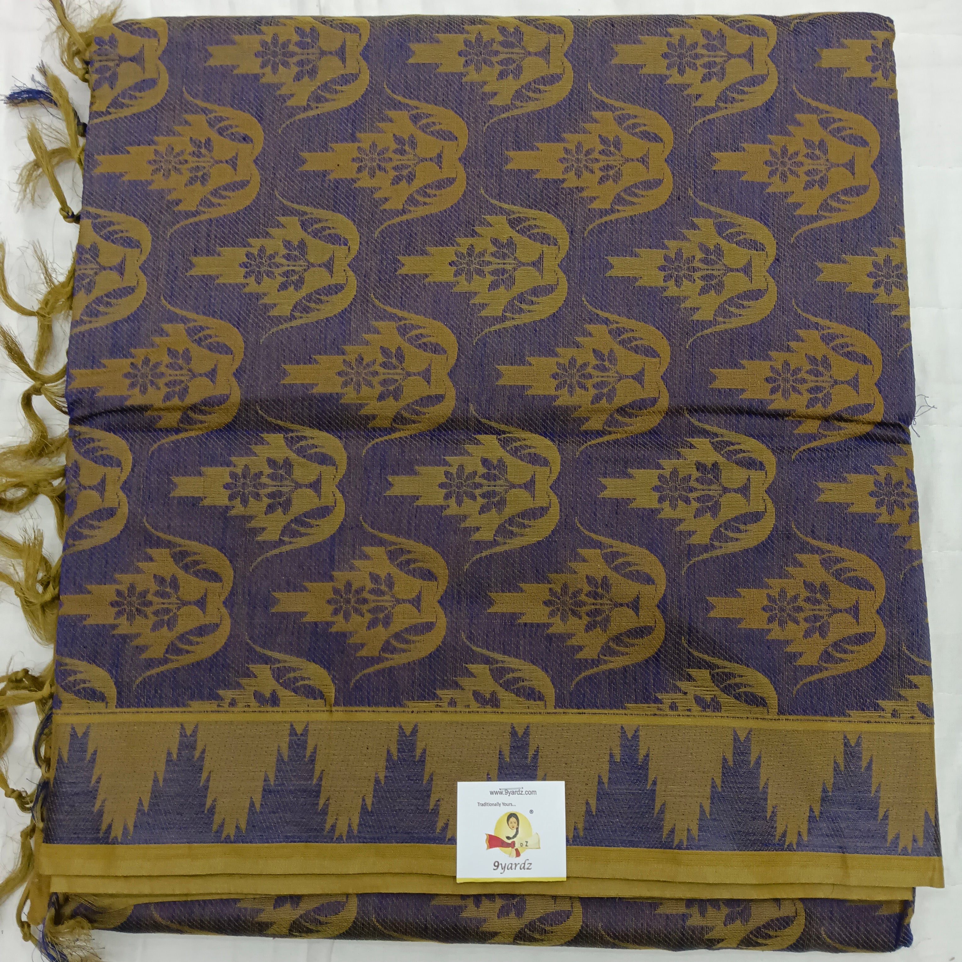 Rich Cotton Embossed sarees