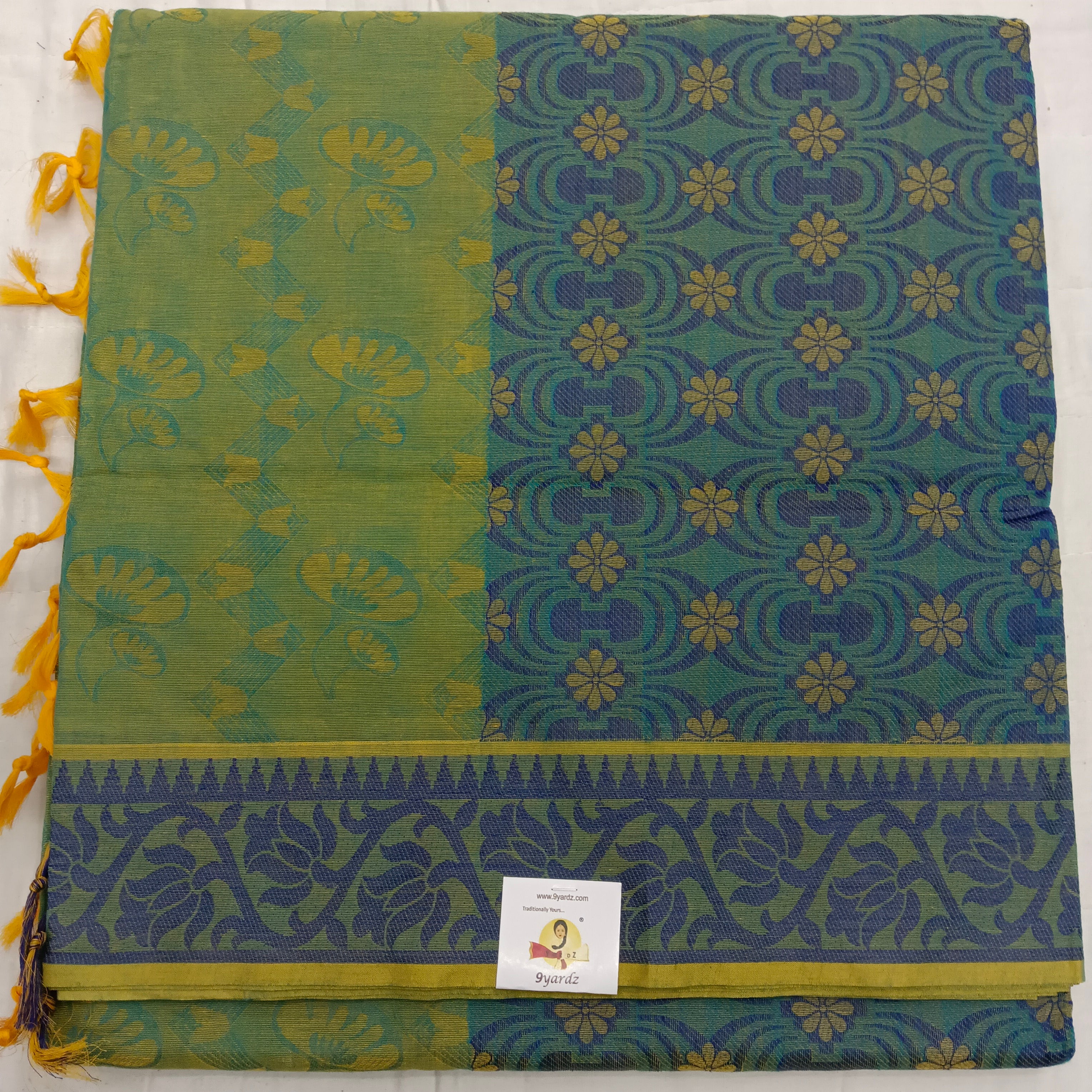Rich Cotton Embossed sarees