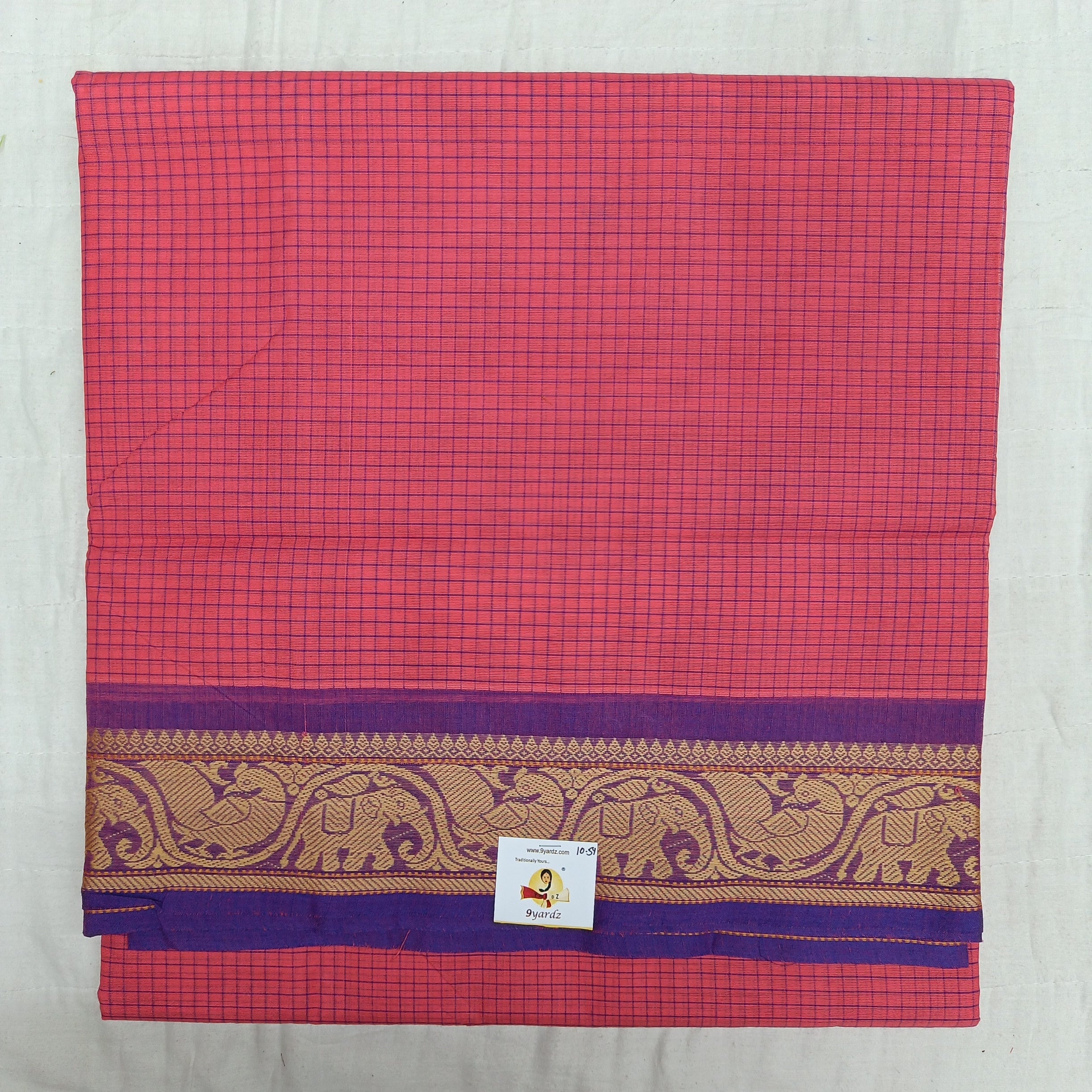 Chettinadu / Karaikudi cotton 10.5yards madisar