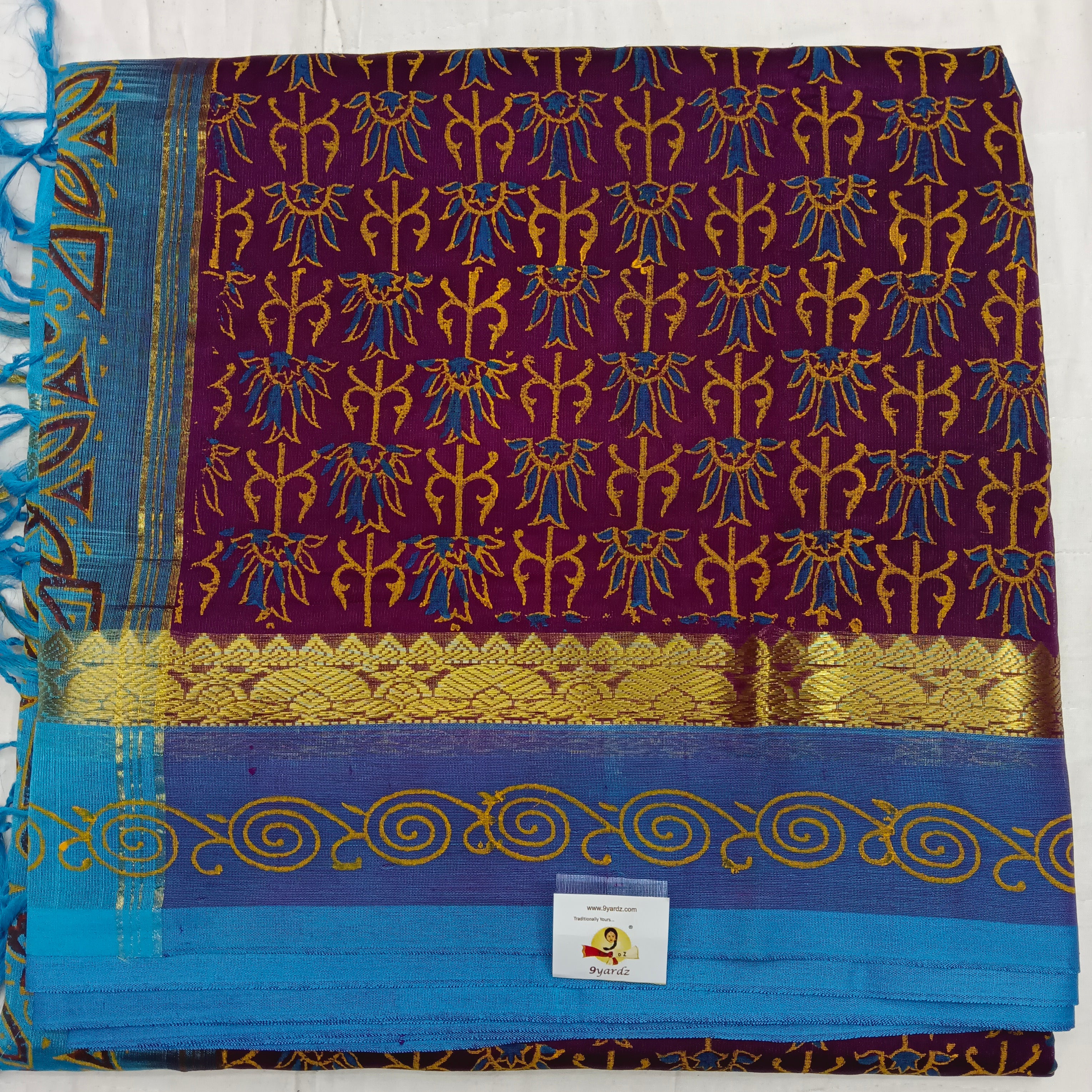 Pure silk cotton 6 yards