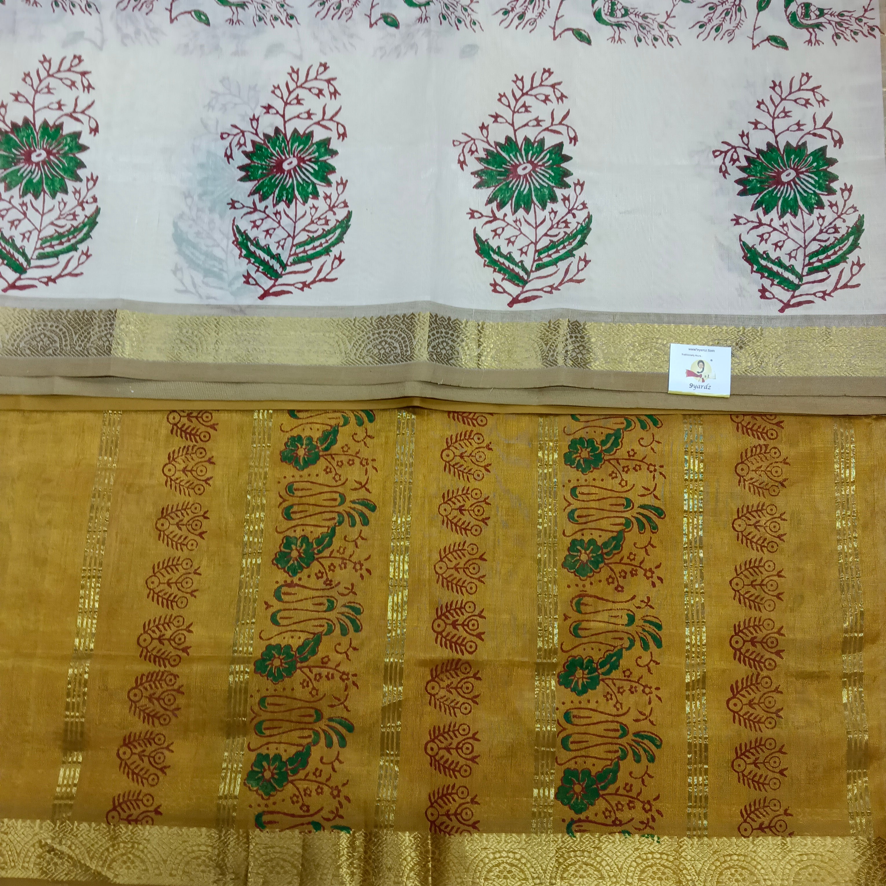 Printed Pure silk cotton 6 yards