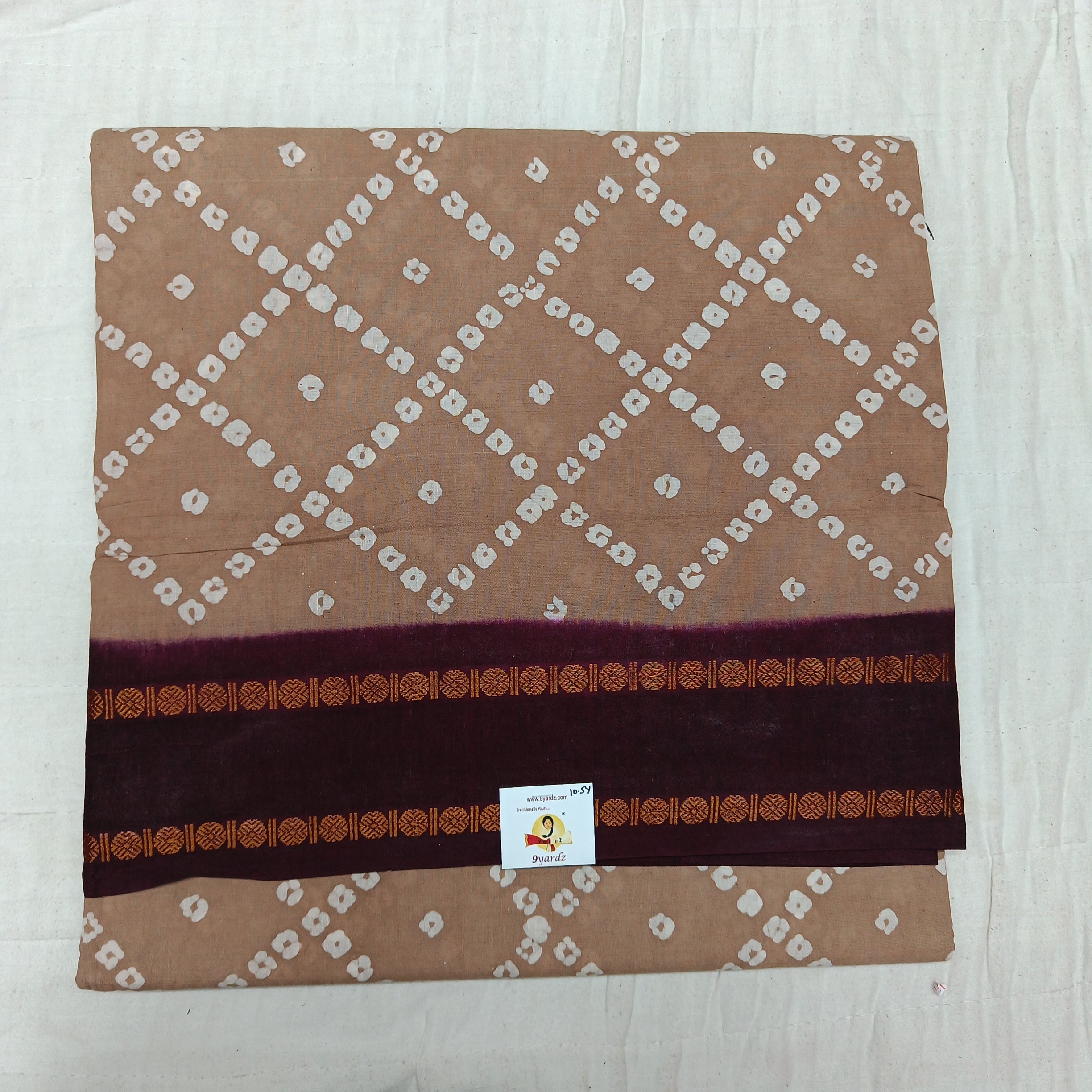 Sungudi bandani print 10.5 yards