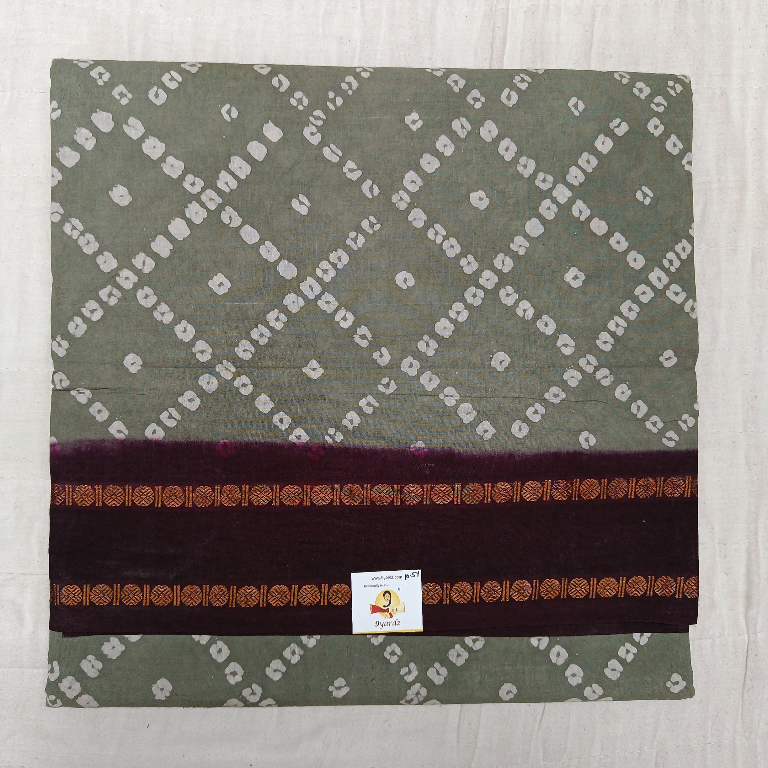 Sungudi bandani print 10.5 yards