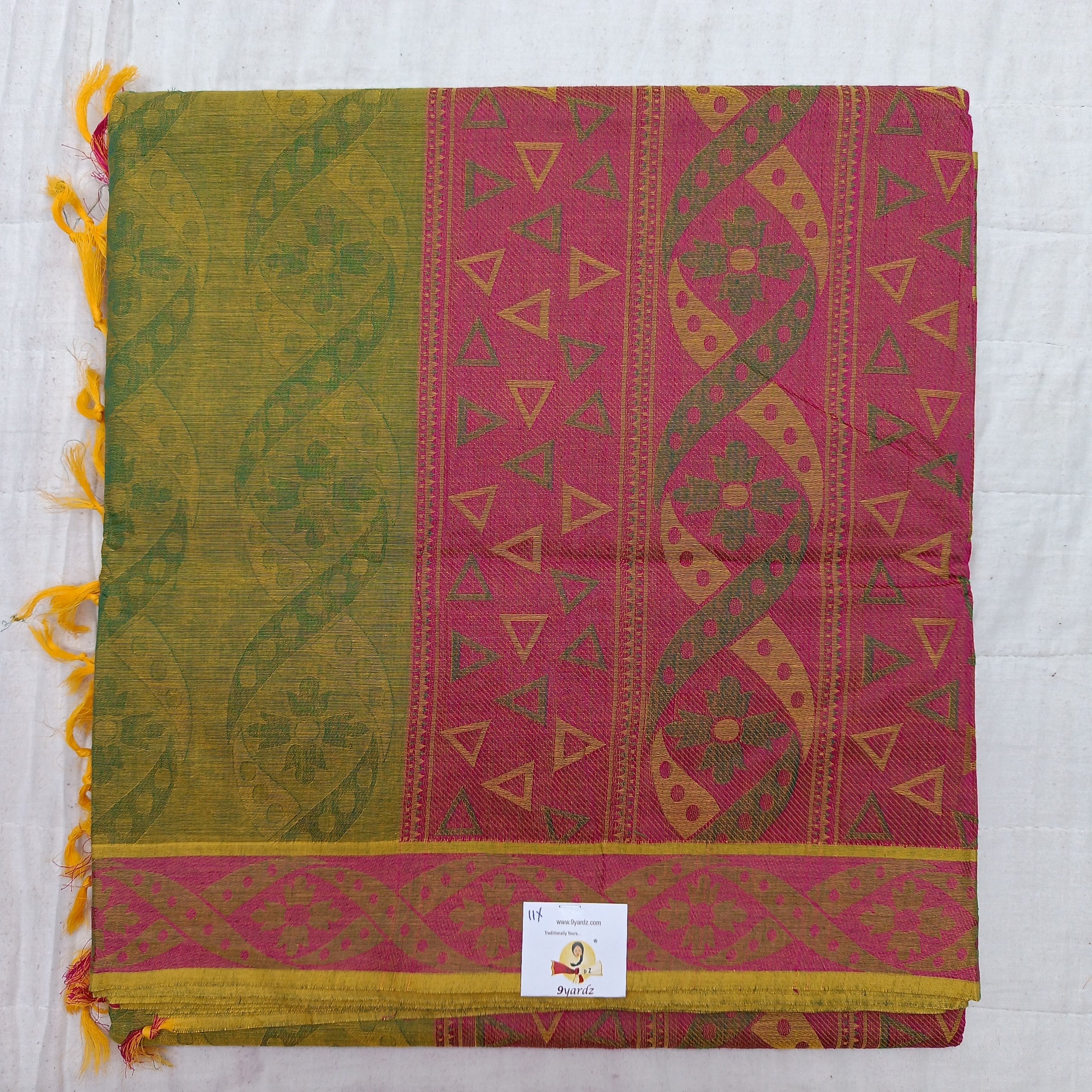 Rich Cotton Embossed sarees