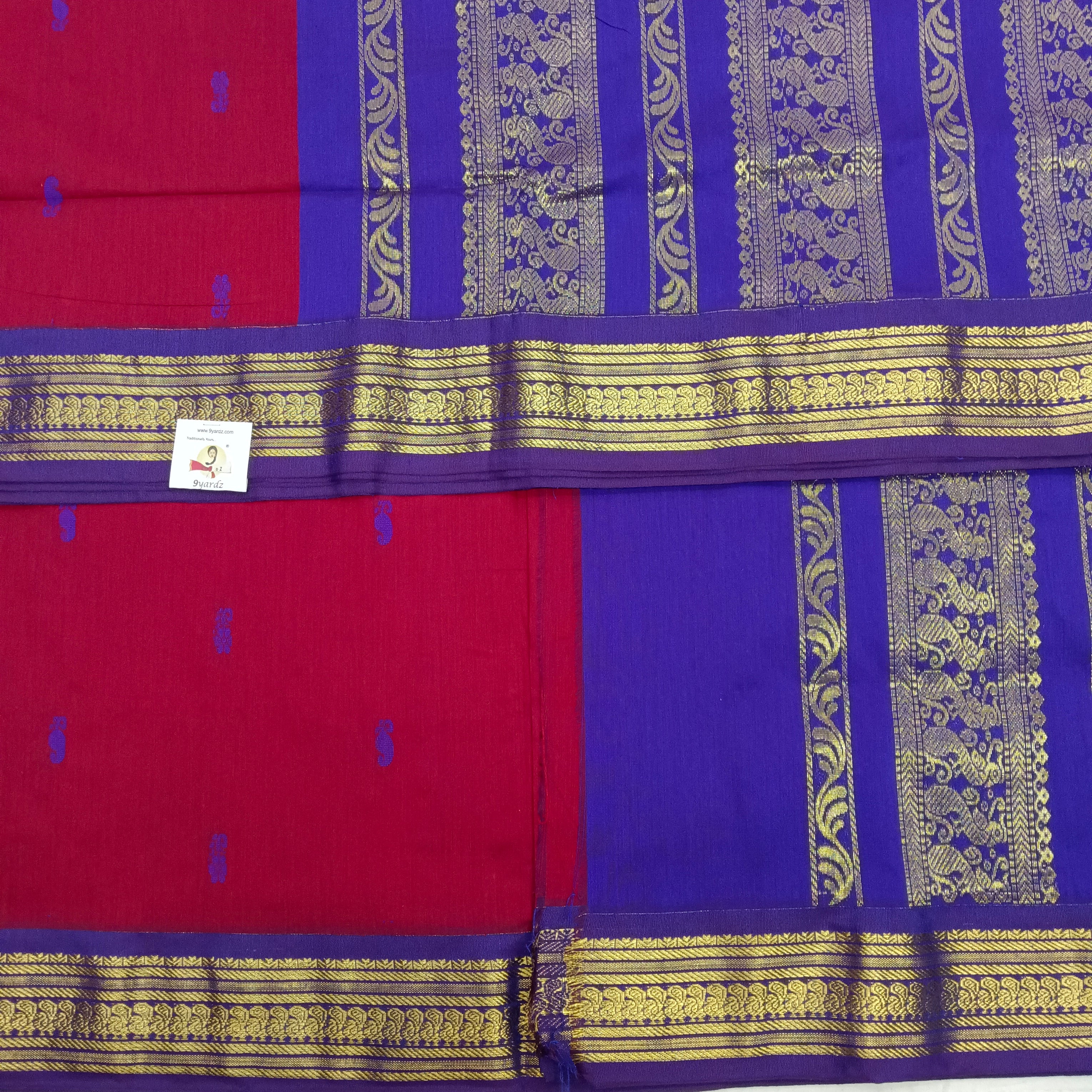 Kalyani Cotton Butta  9.5yards