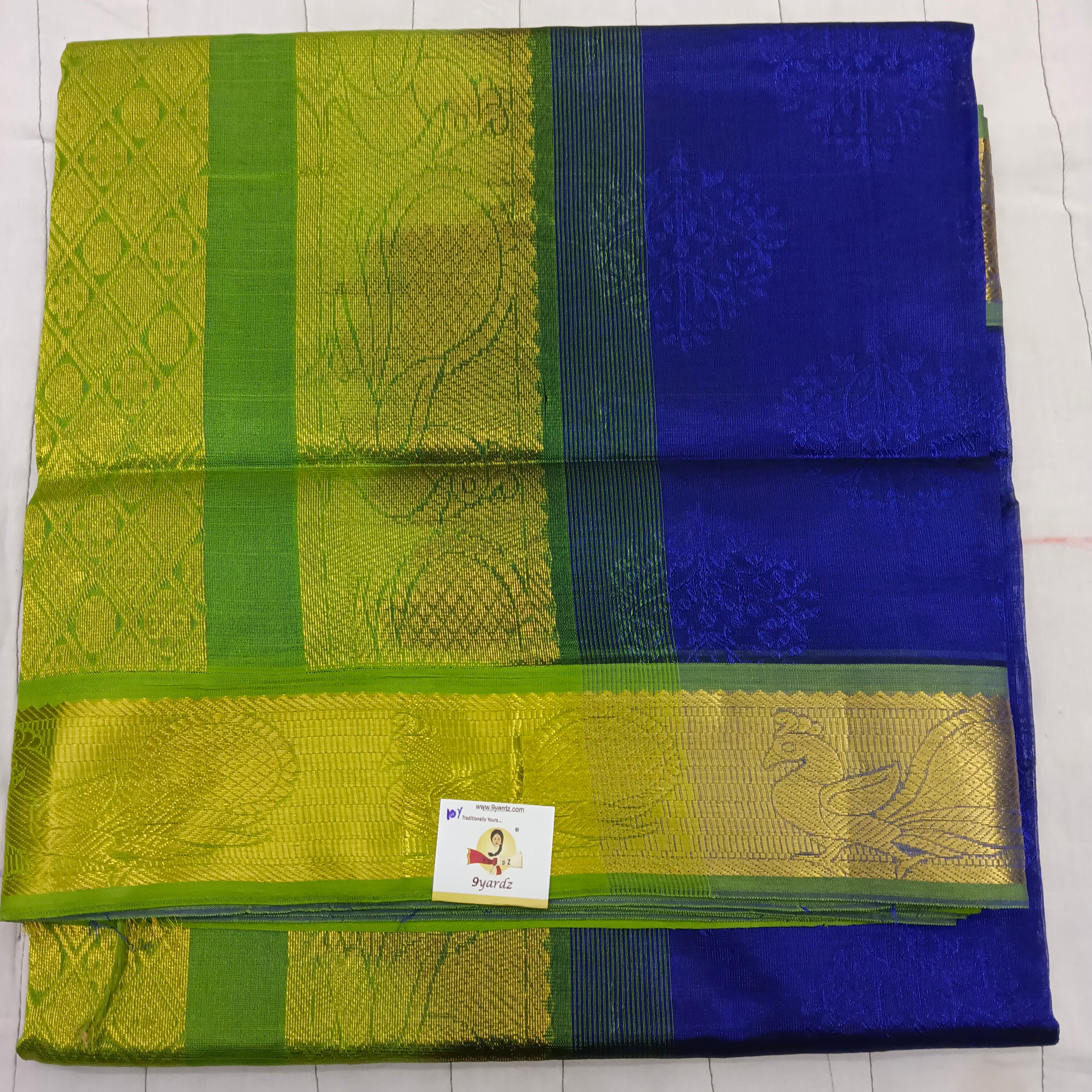 Pure silk cotton- embossed, 10 yards madisar