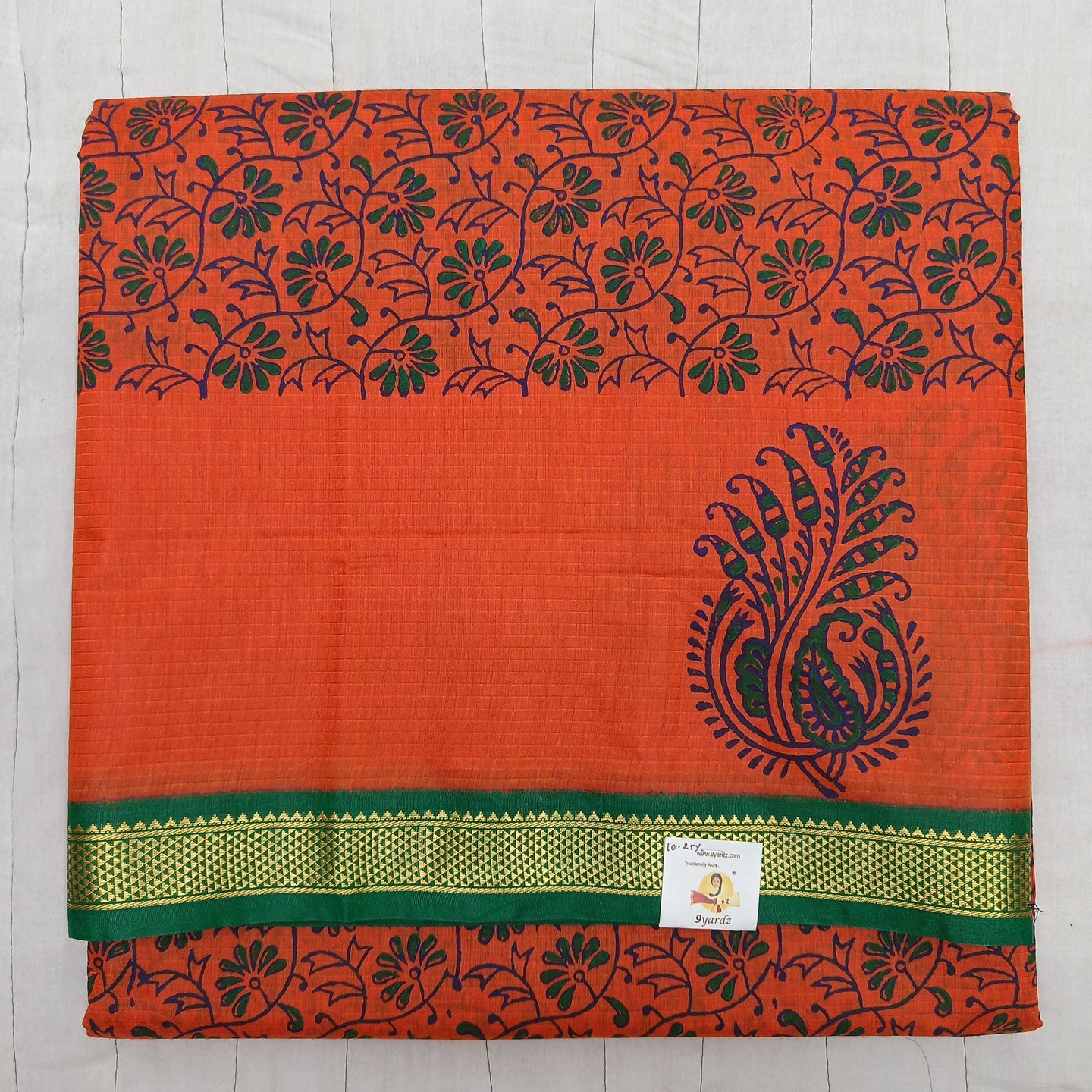 Akshaya cotton printed 10.25 yards madisar