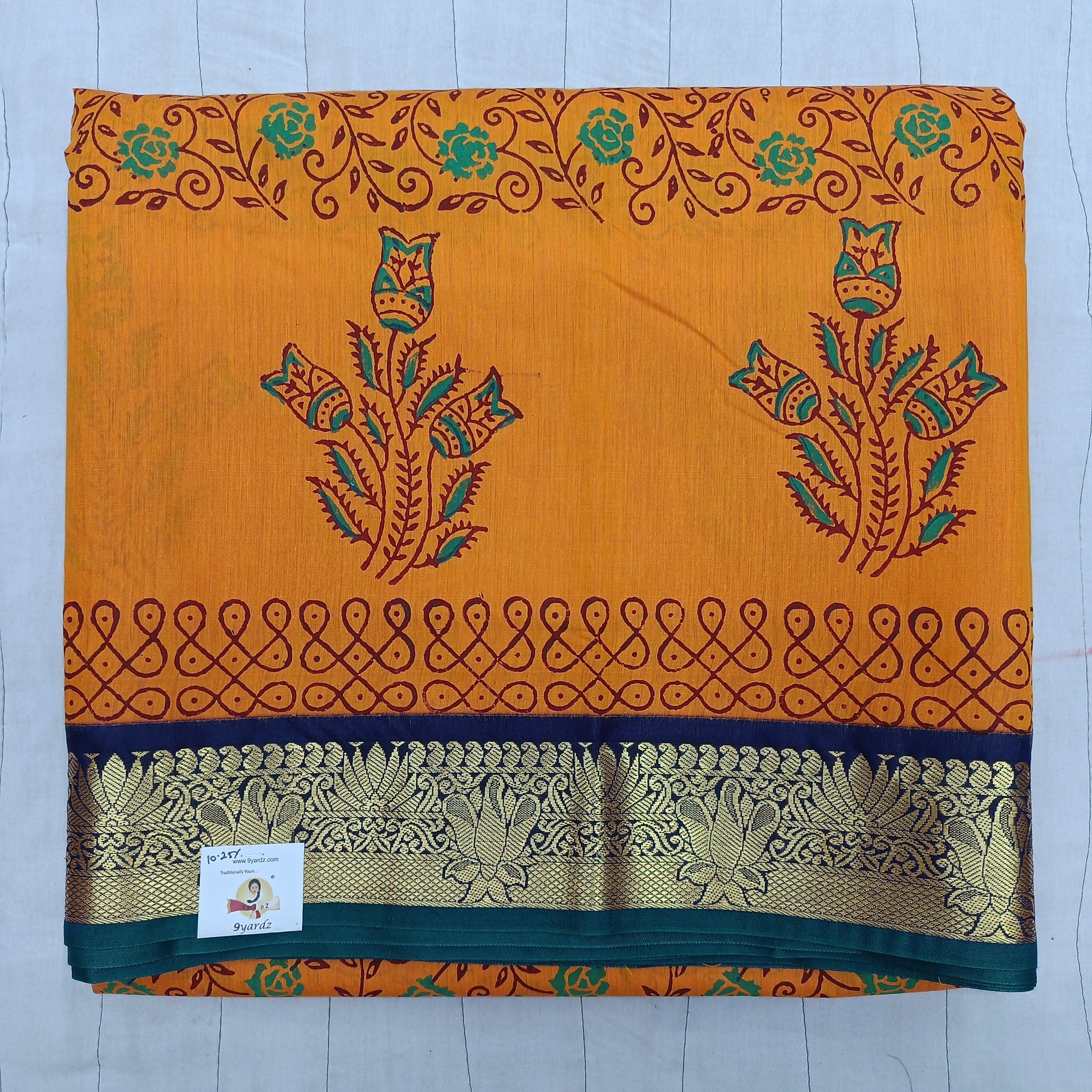 Akshaya cotton printed 10.25 yards madisar