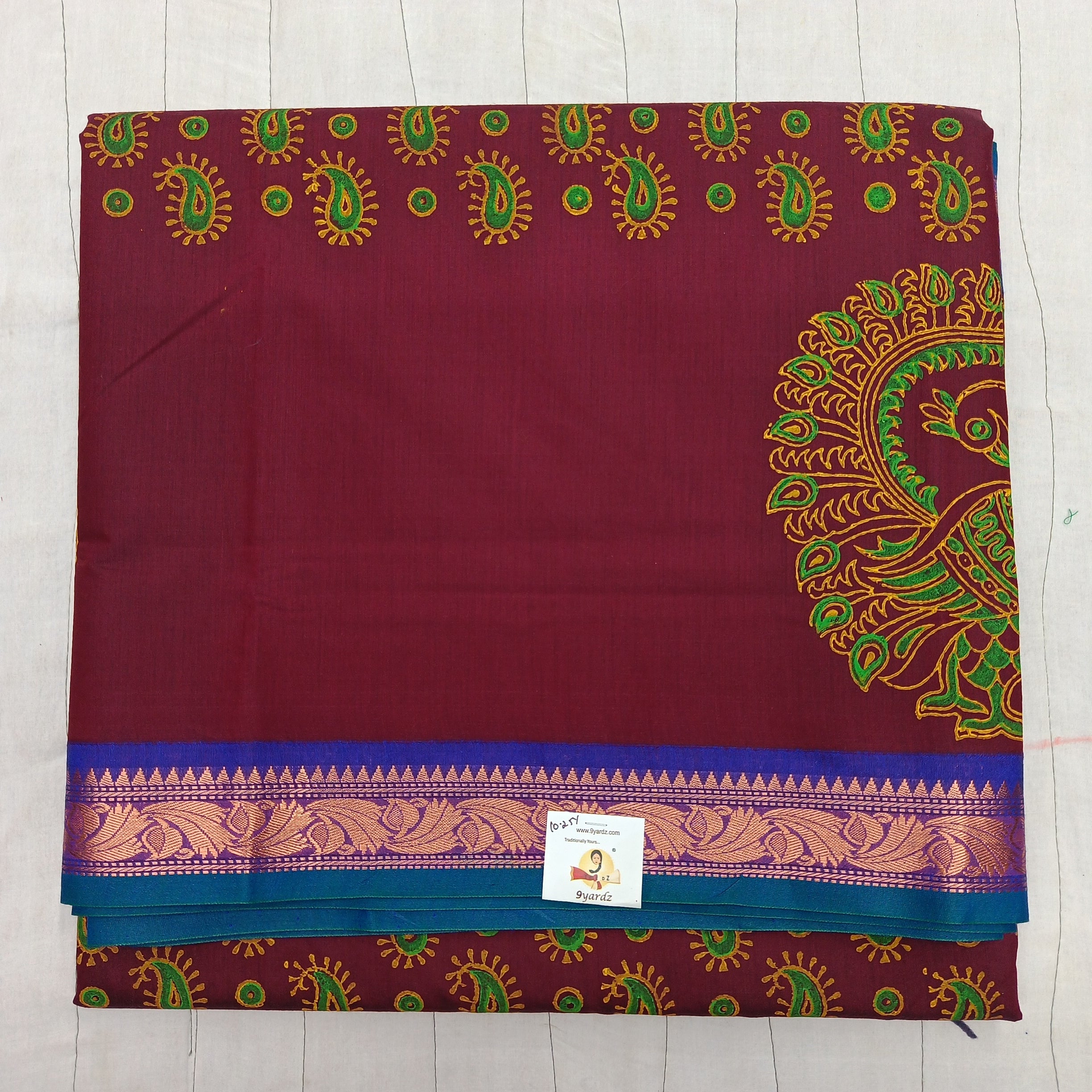Akshaya cotton printed 10.25 yards madisar