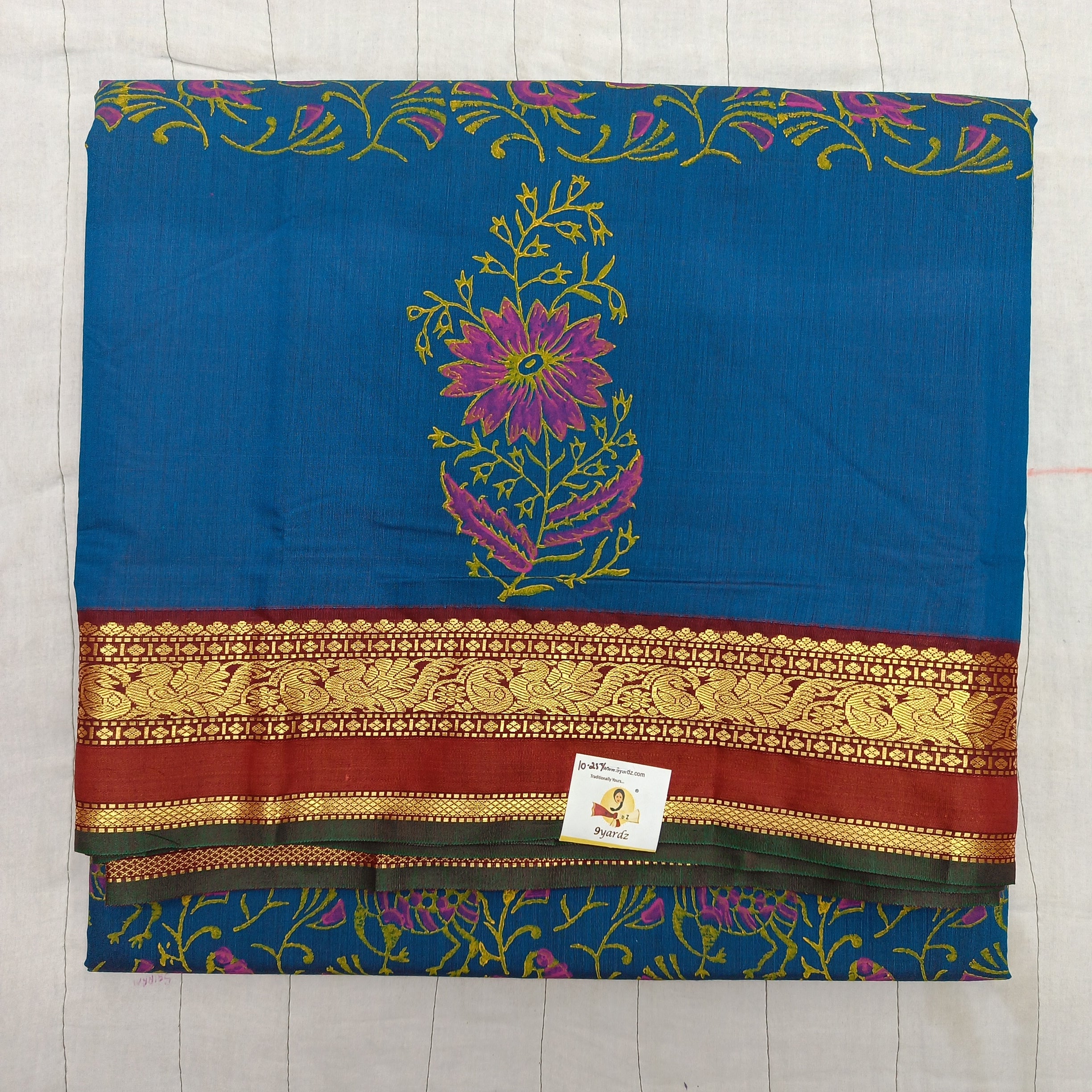 Akshaya cotton printed 10.25 yards madisar