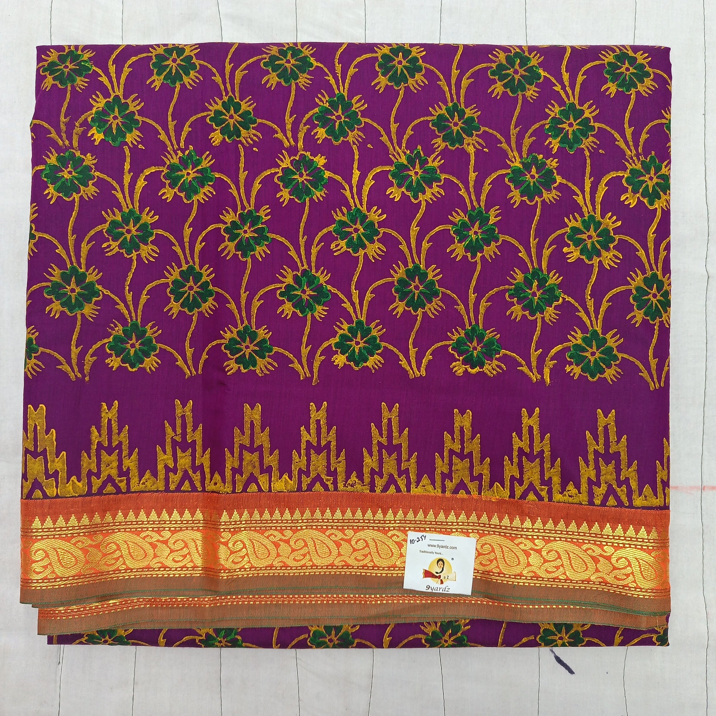 Akshaya cotton printed 10.25 yards madisar