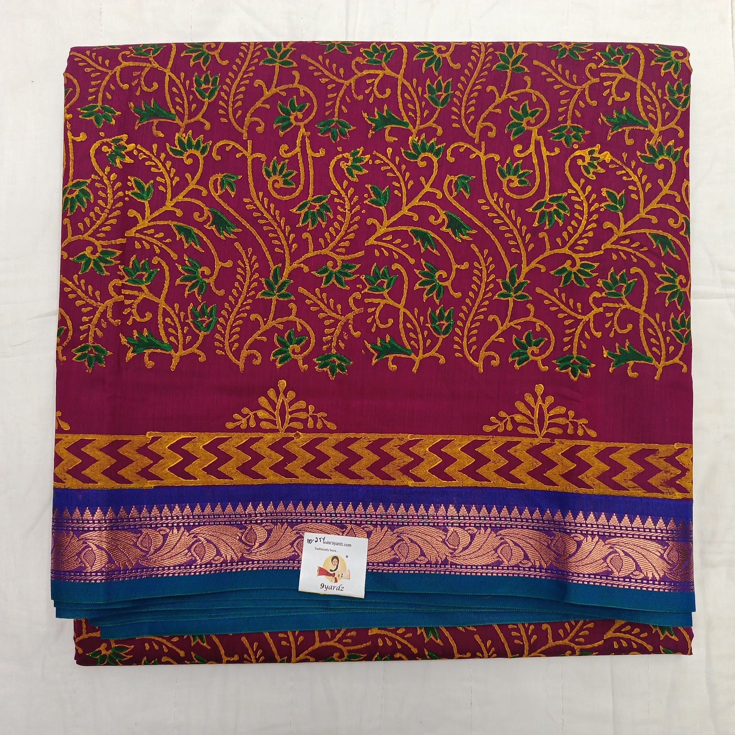 Akshaya cotton printed 10.25 yards madisar
