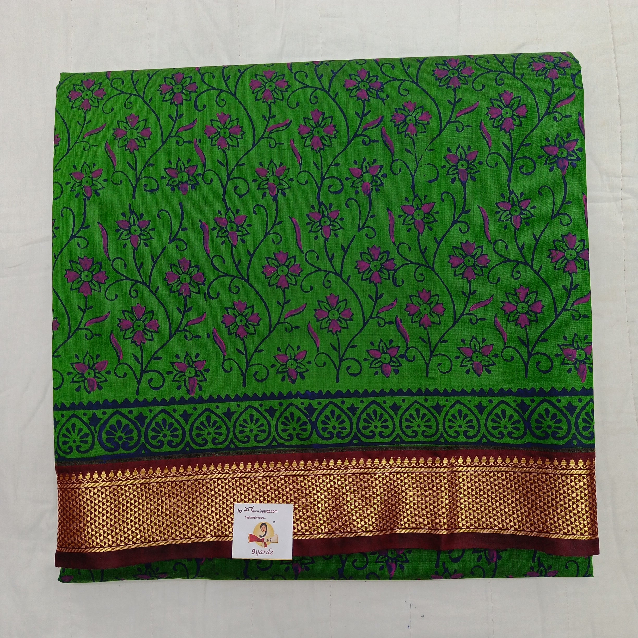 Akshaya cotton printed 10.25 yards madisar