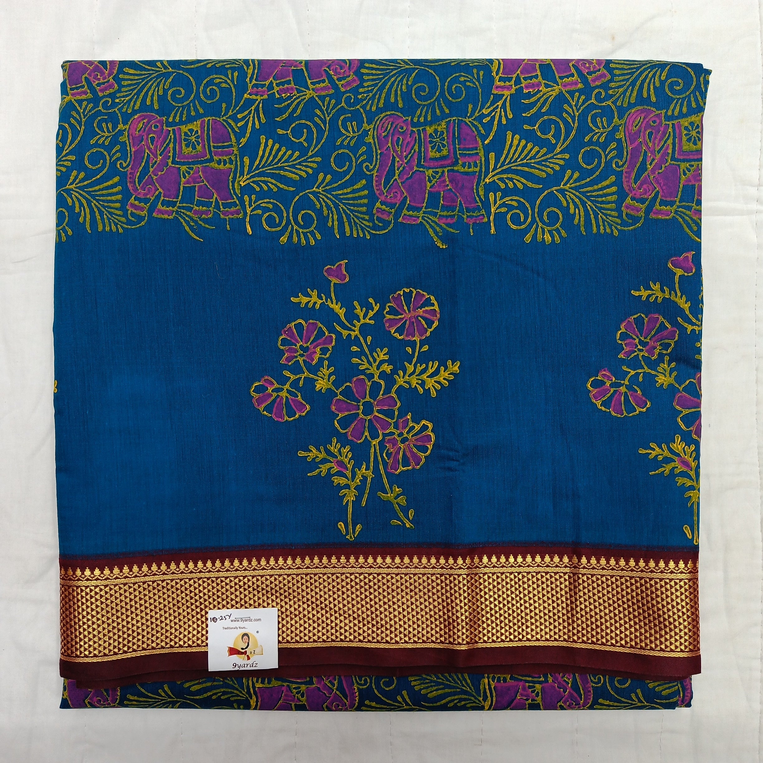 Akshaya cotton printed 10.25 yards madisar