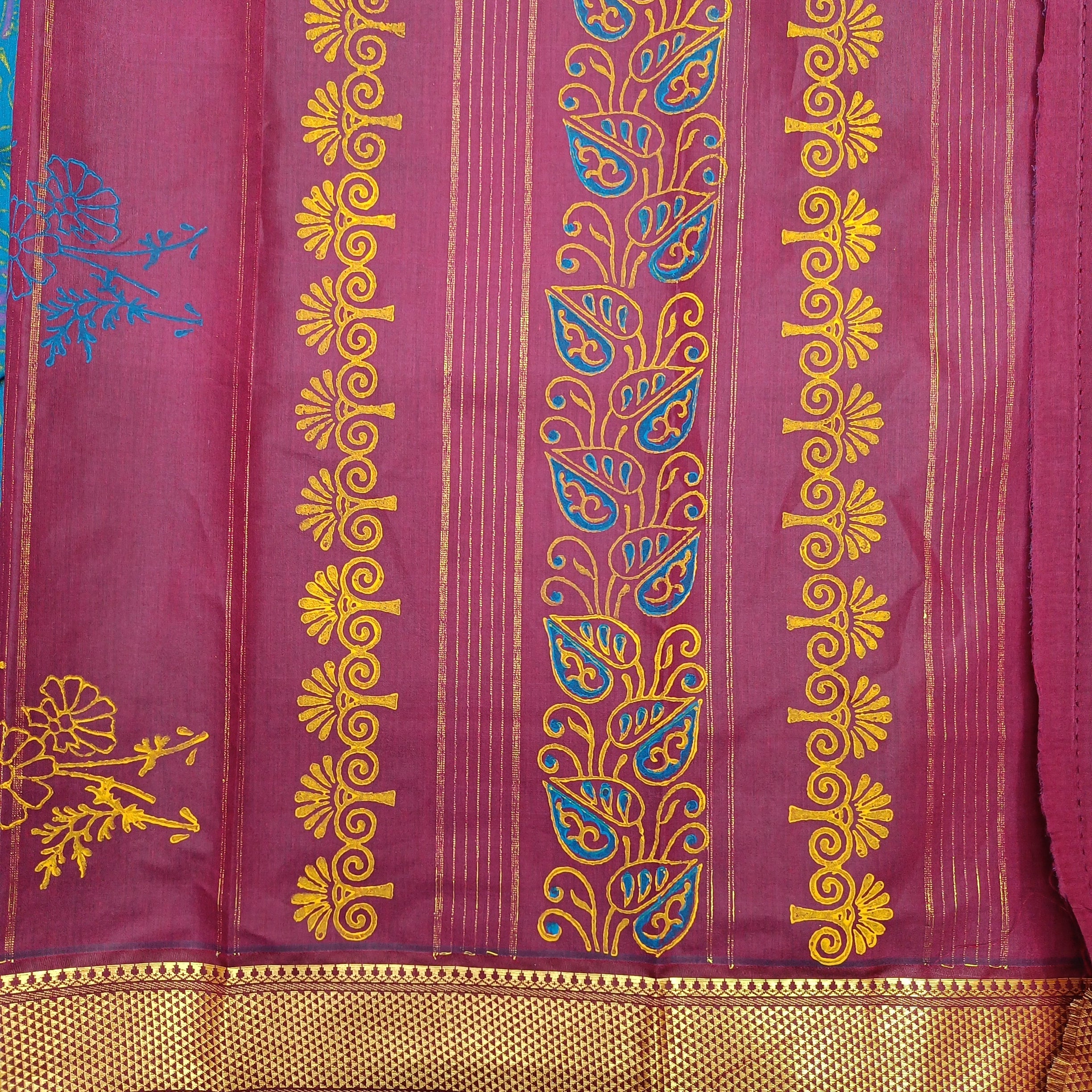 Akshaya cotton printed 10.25 yards madisar