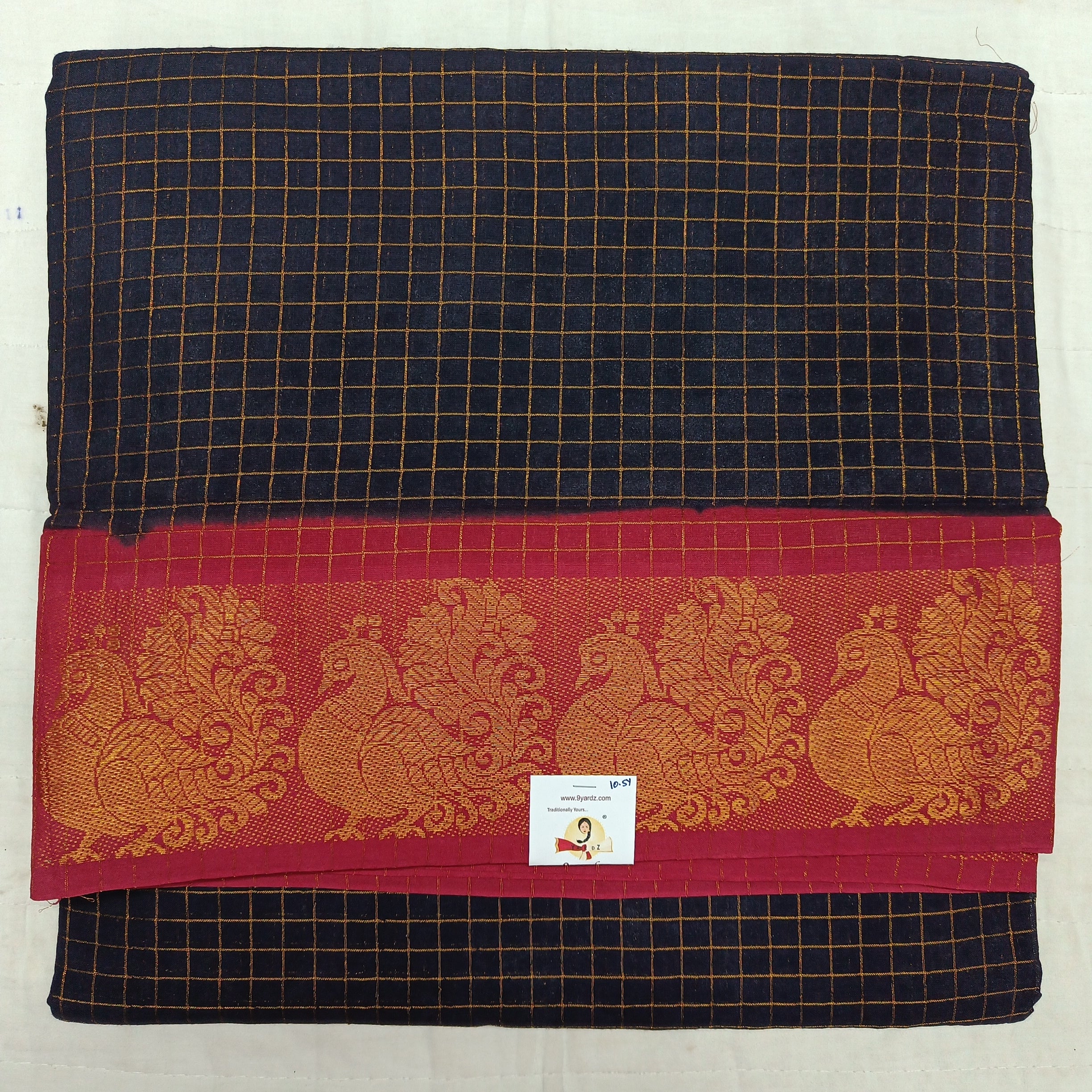Sungudi zari checked 10.5 yards