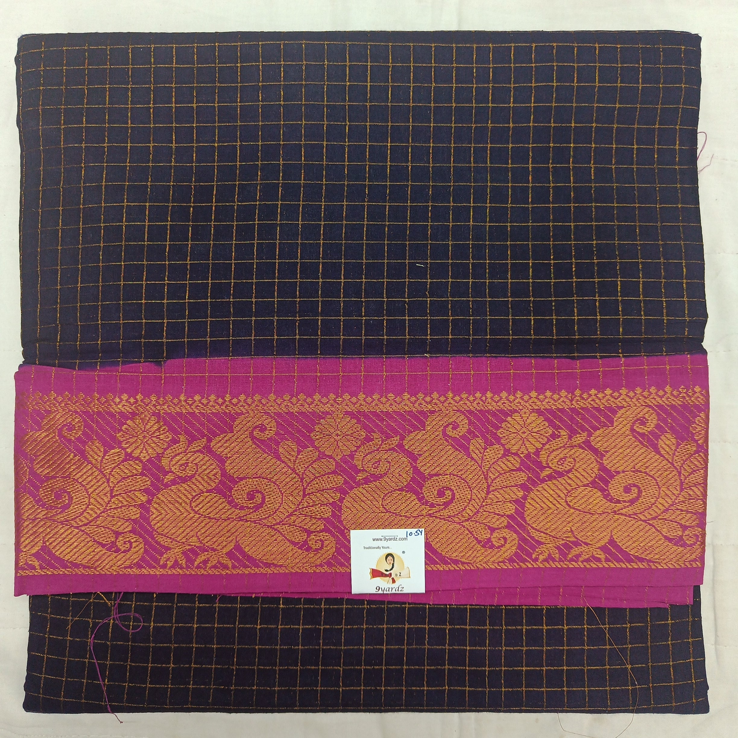 Sungudi zari checked 10.5 yards