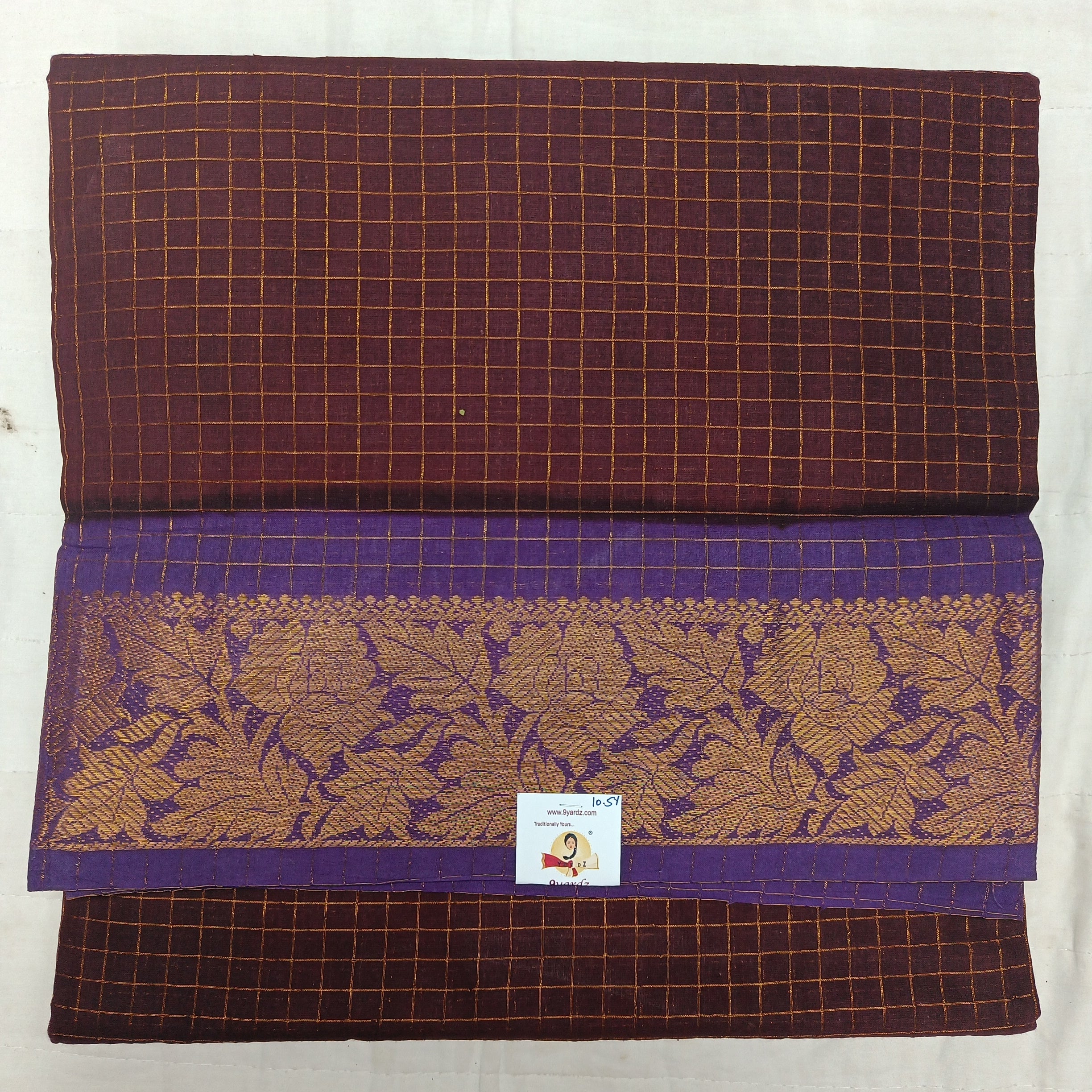 Sungudi zari checked 10.5 yards