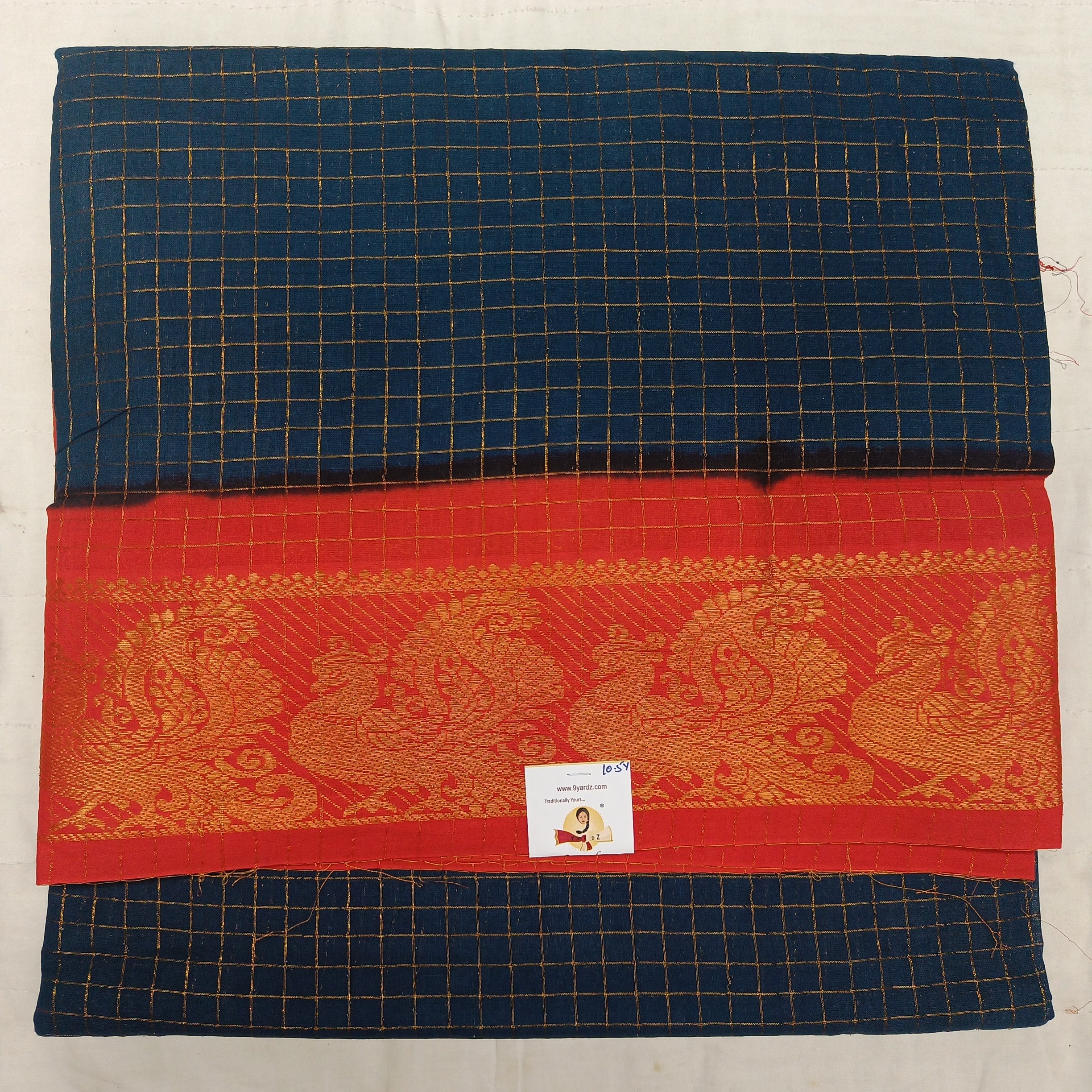 Sungudi zari checked 10.5 yards