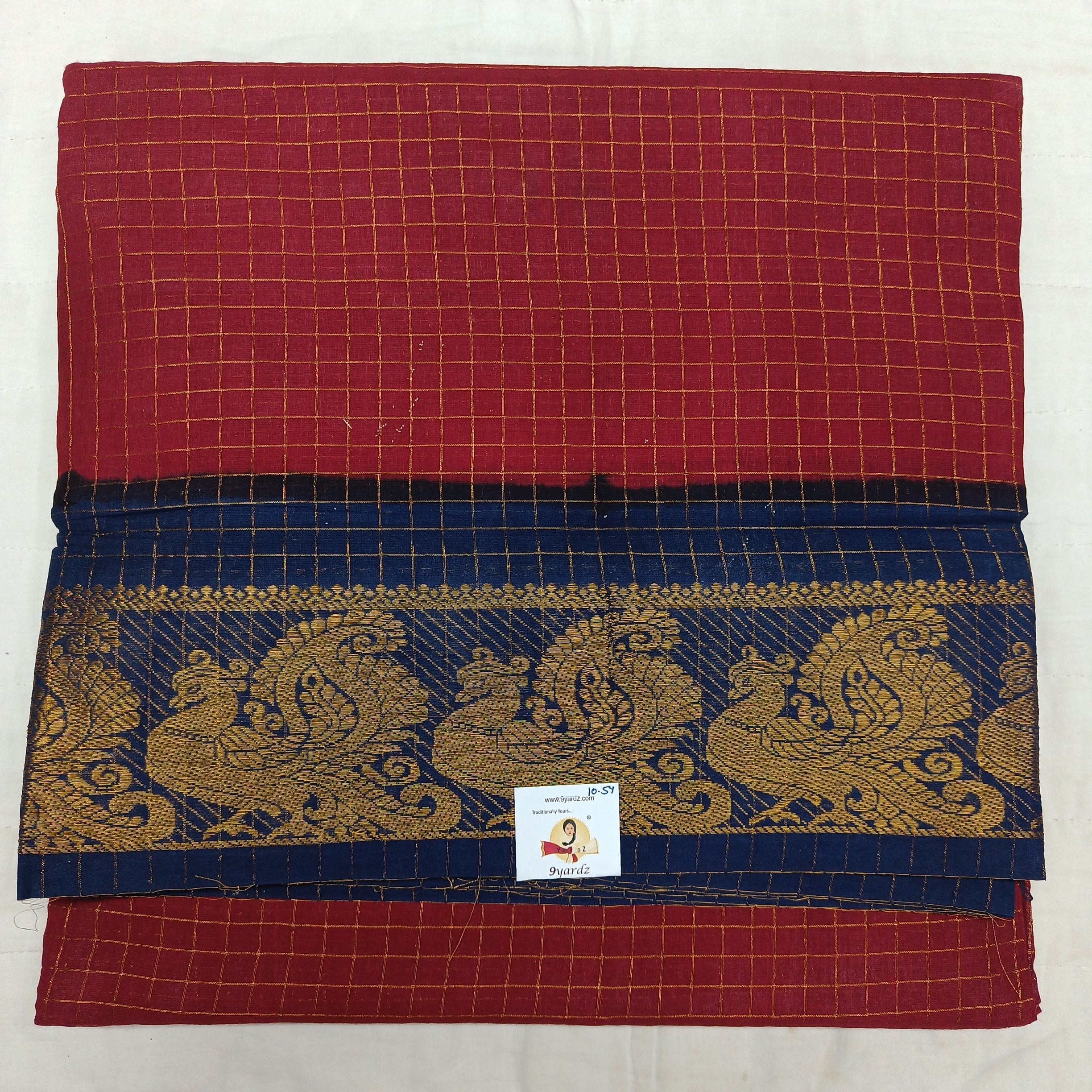 Sungudi zari checked 10.5 yards