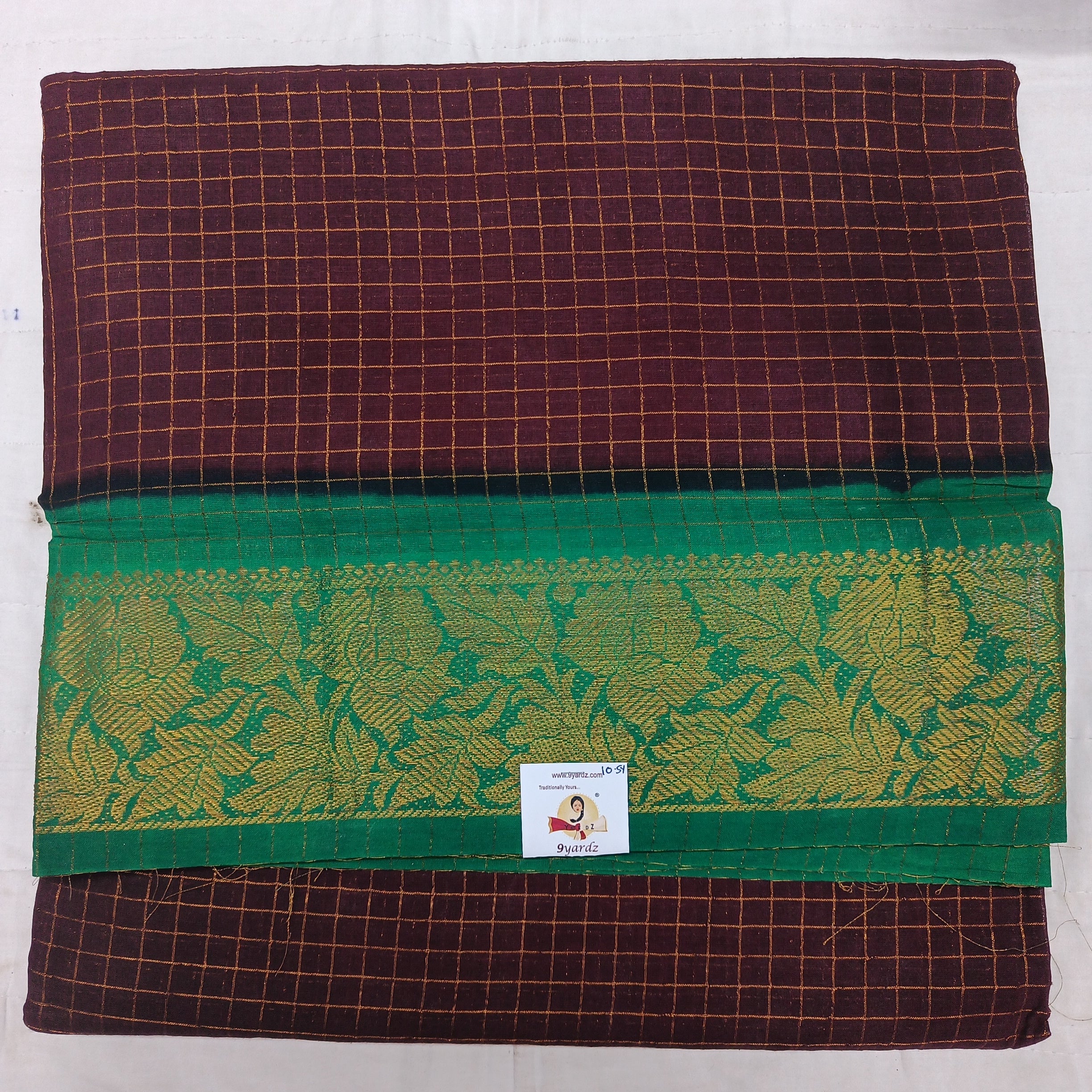 Sungudi zari checked 10.5 yards