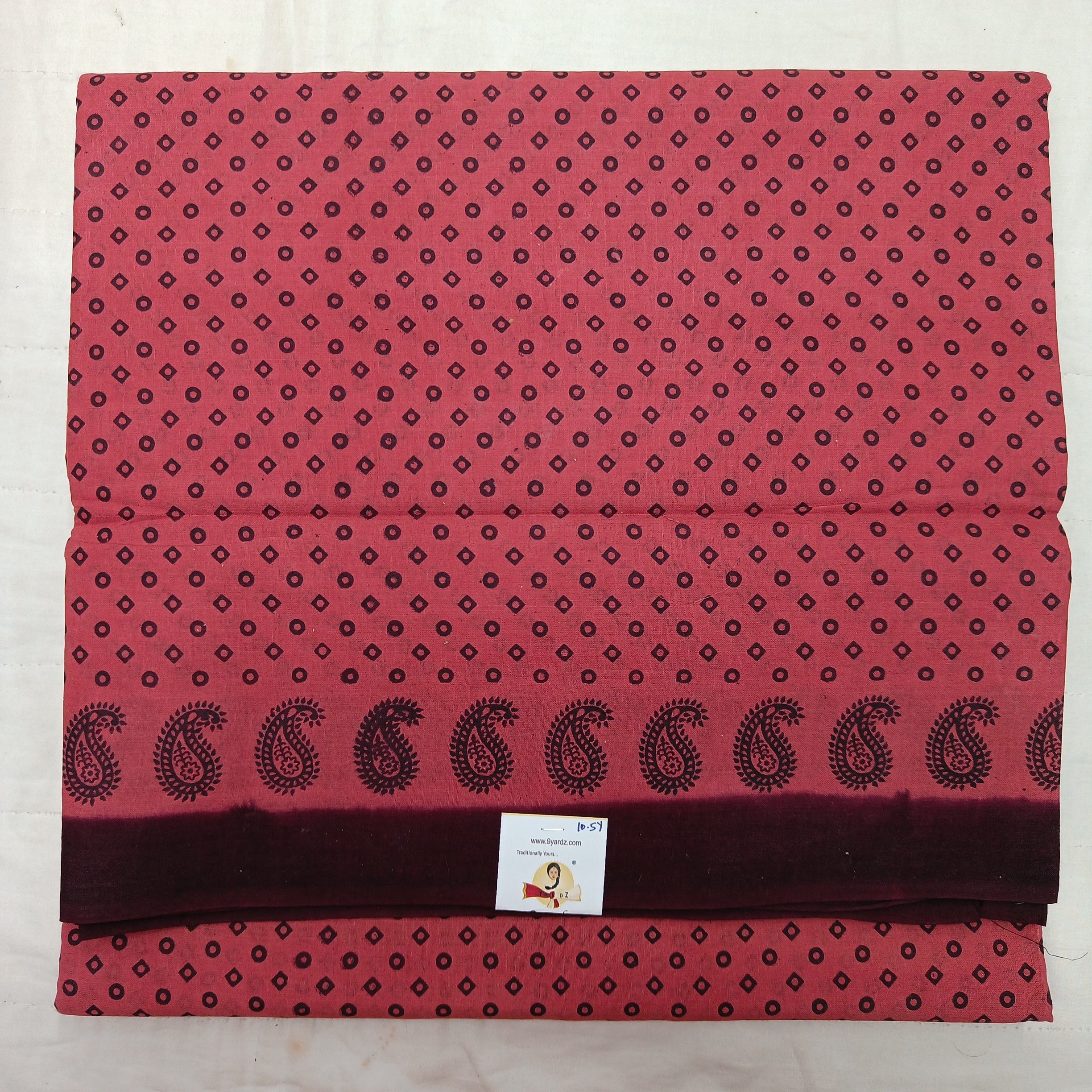Sungudi cotton madisar 10.5 yards
