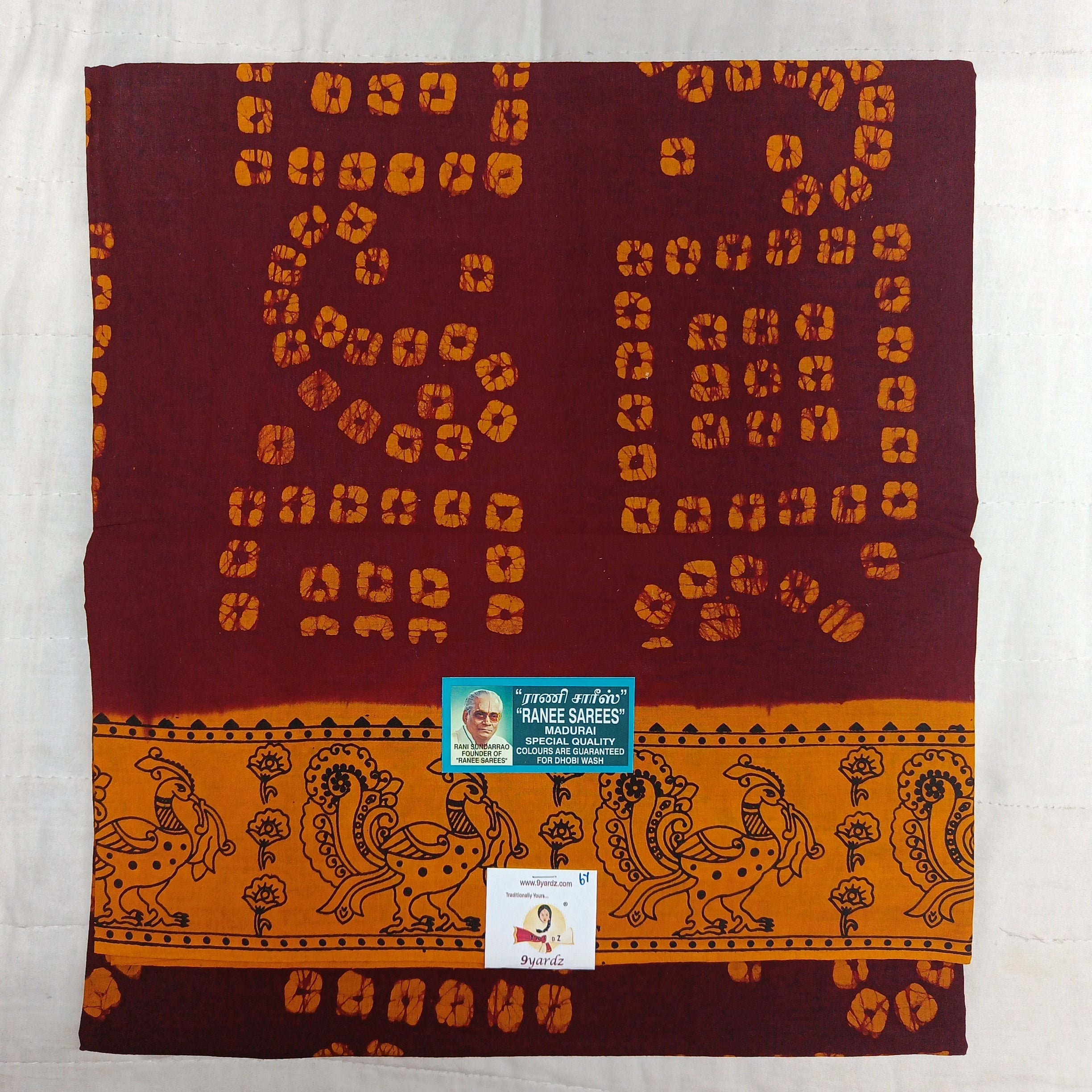 Ranee voile sarees 6yards Bathik print
