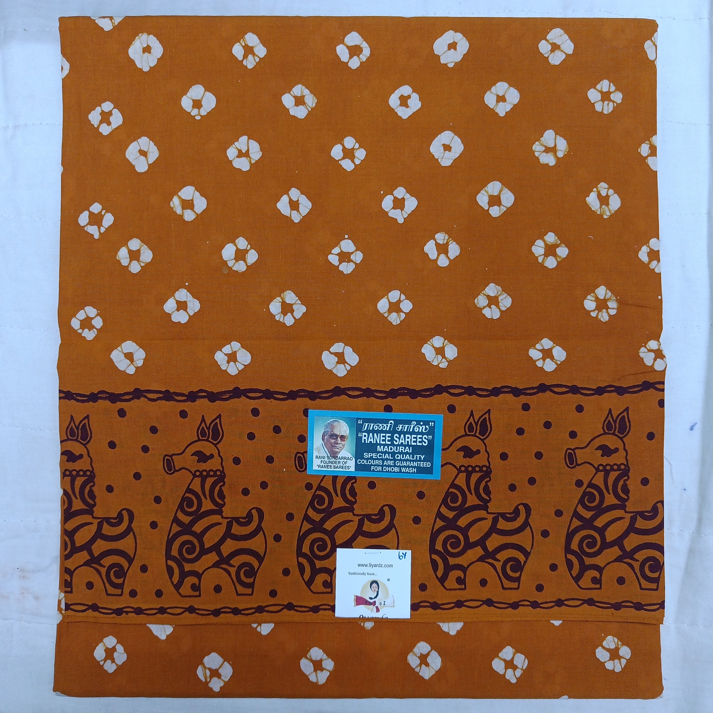 Ranee voile sarees 6yards Bathik print