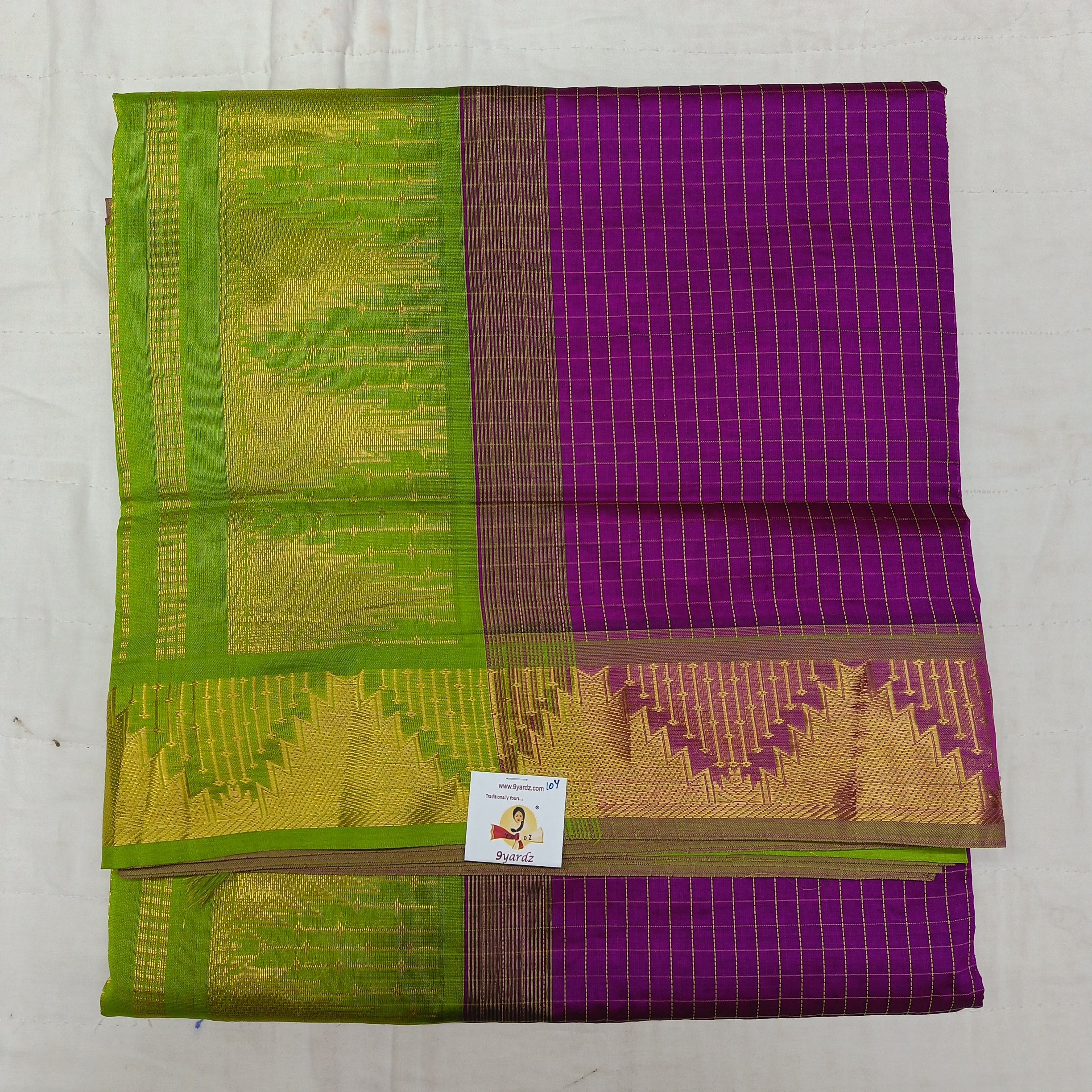 Semi Silk cotton Madisar checked