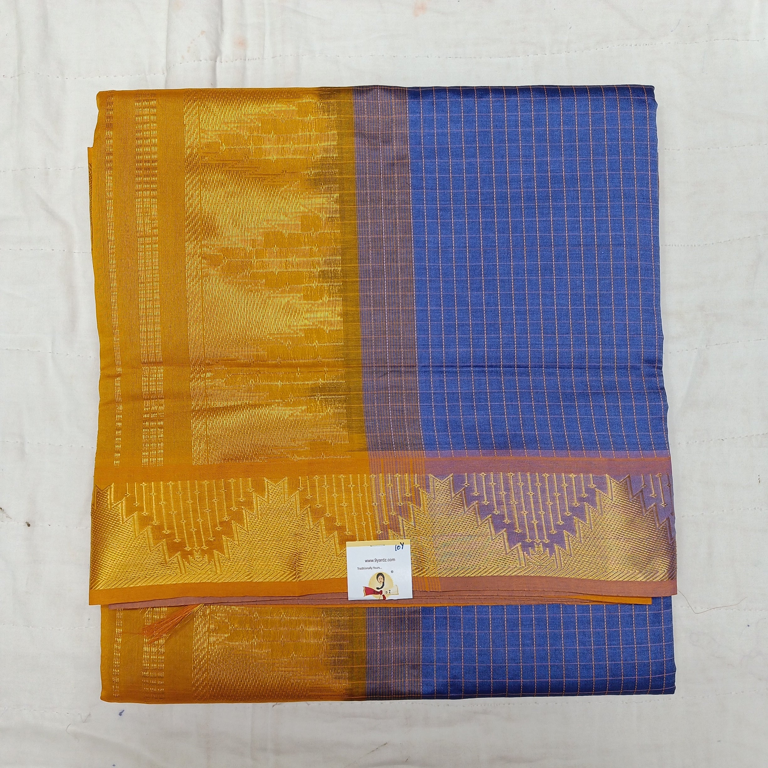 Semi Silk cotton Madisar checked