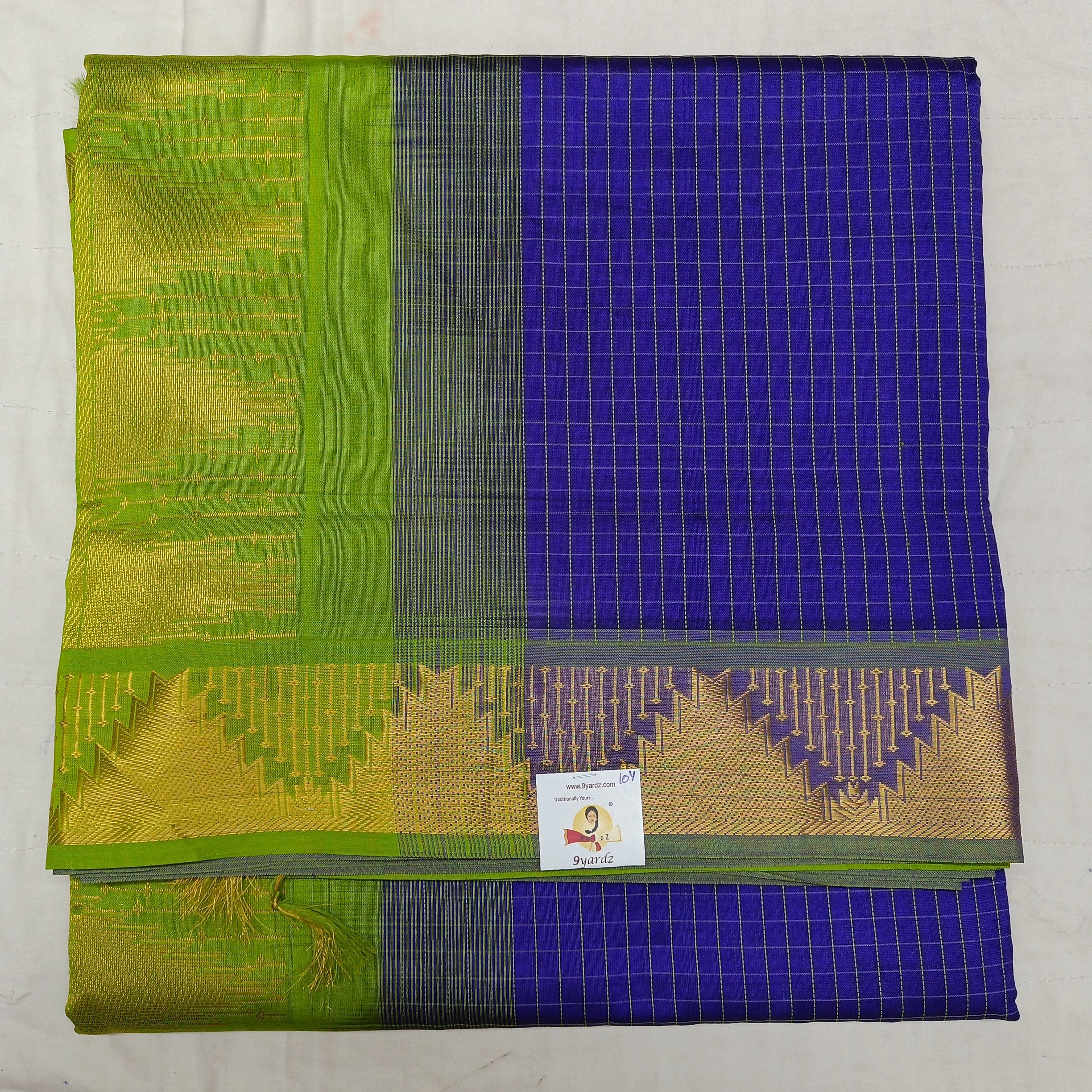 Semi Silk cotton Madisar checked