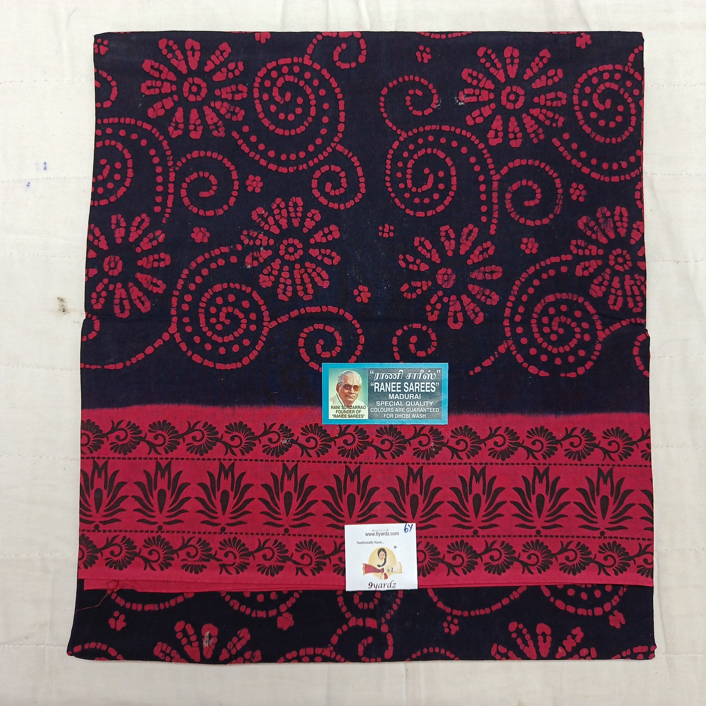 Ranee voile sarees 6yards Bathik print